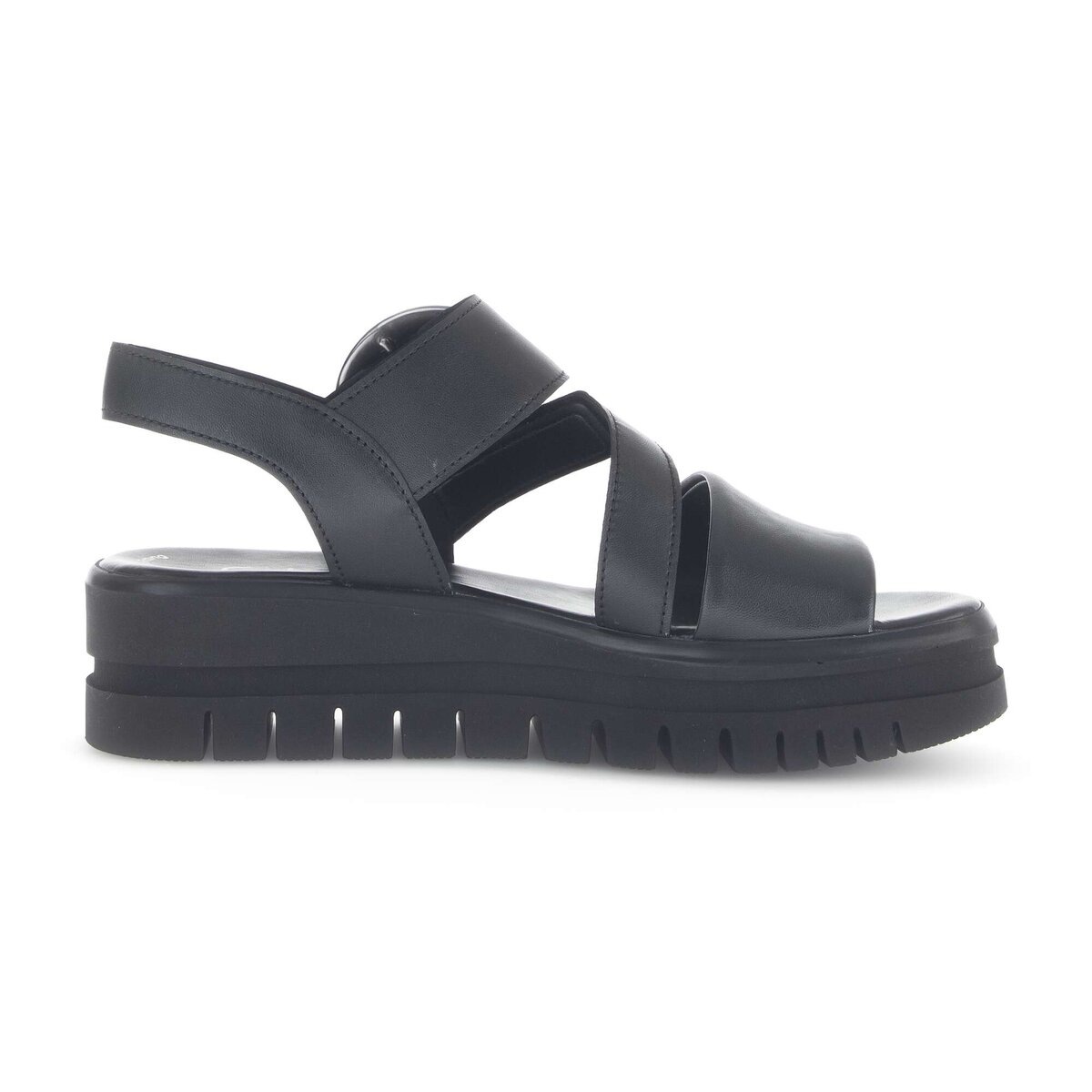 Plateausandaletten GABOR "Plateau Sandale", Damen, Gr. 43, schwarz, Schuhe 2