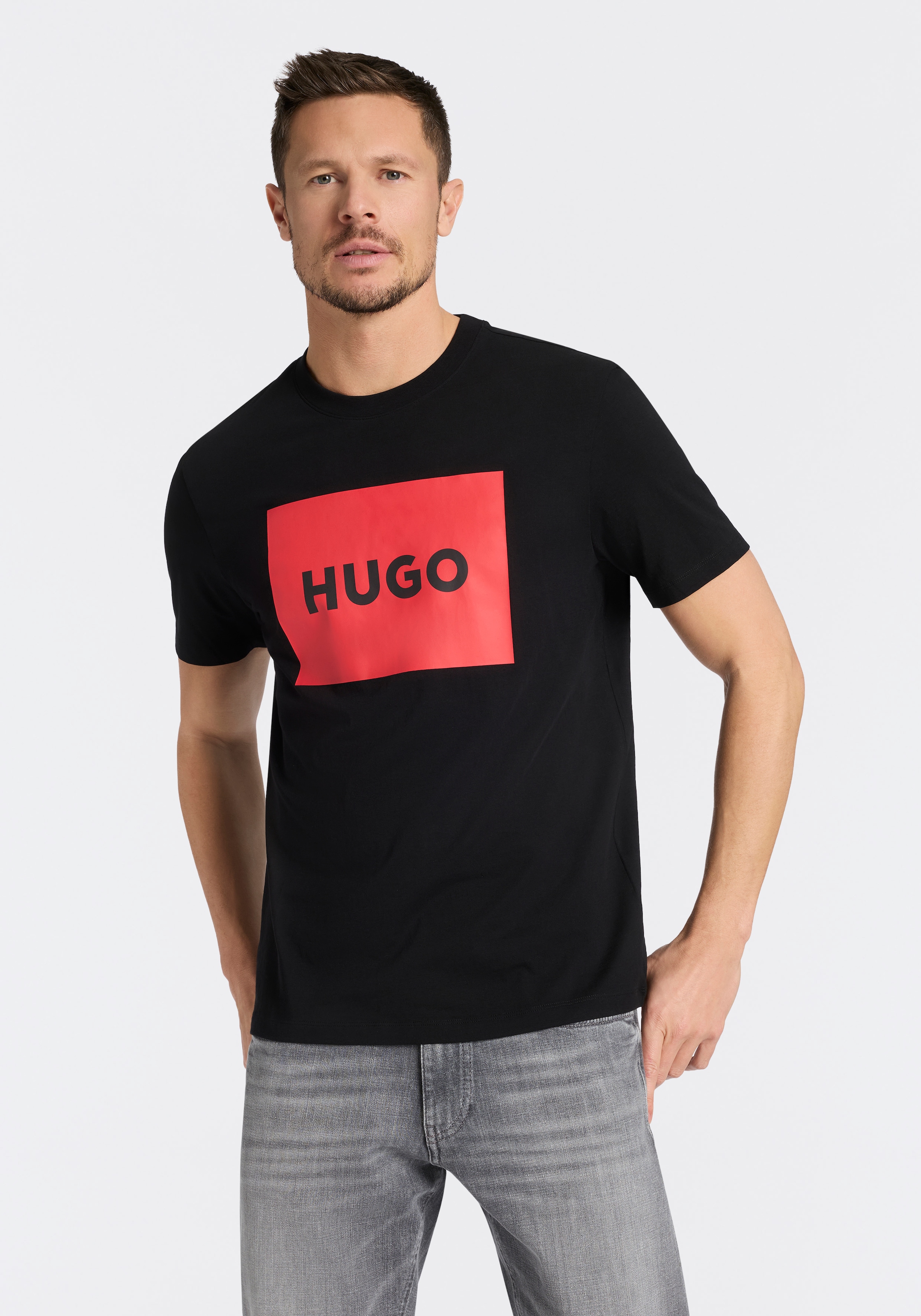 HUGO T-Shirt "Dulive" Rundhalsausschnitt, Regular Fit, Basic Must Have, HUG günstig online kaufen