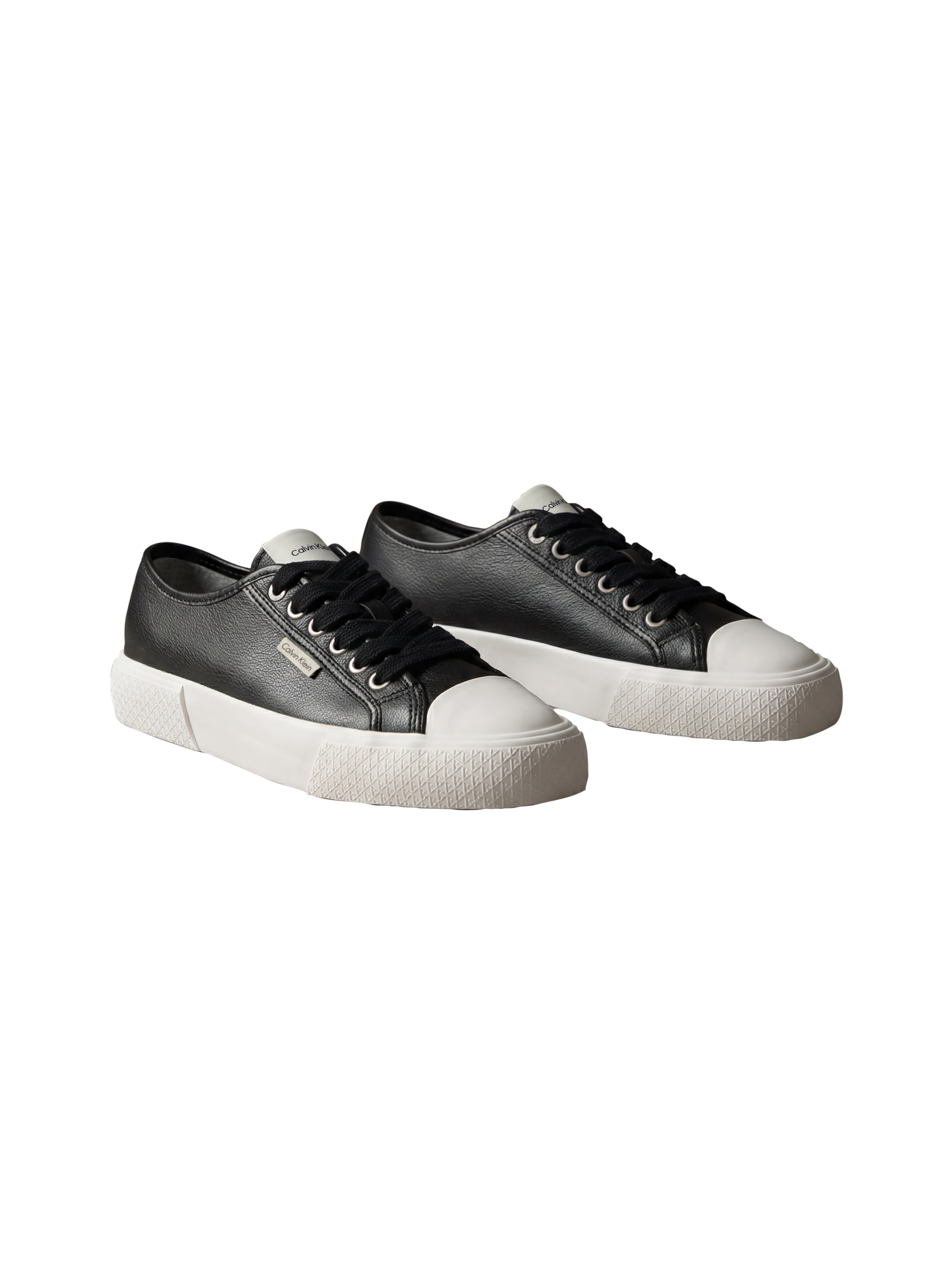 Calvin Klein Plateausneaker "VULC LACE UP LOW LTH" Schnürschuh, Halbschuh, Trendschuh mit Logoschriftzug