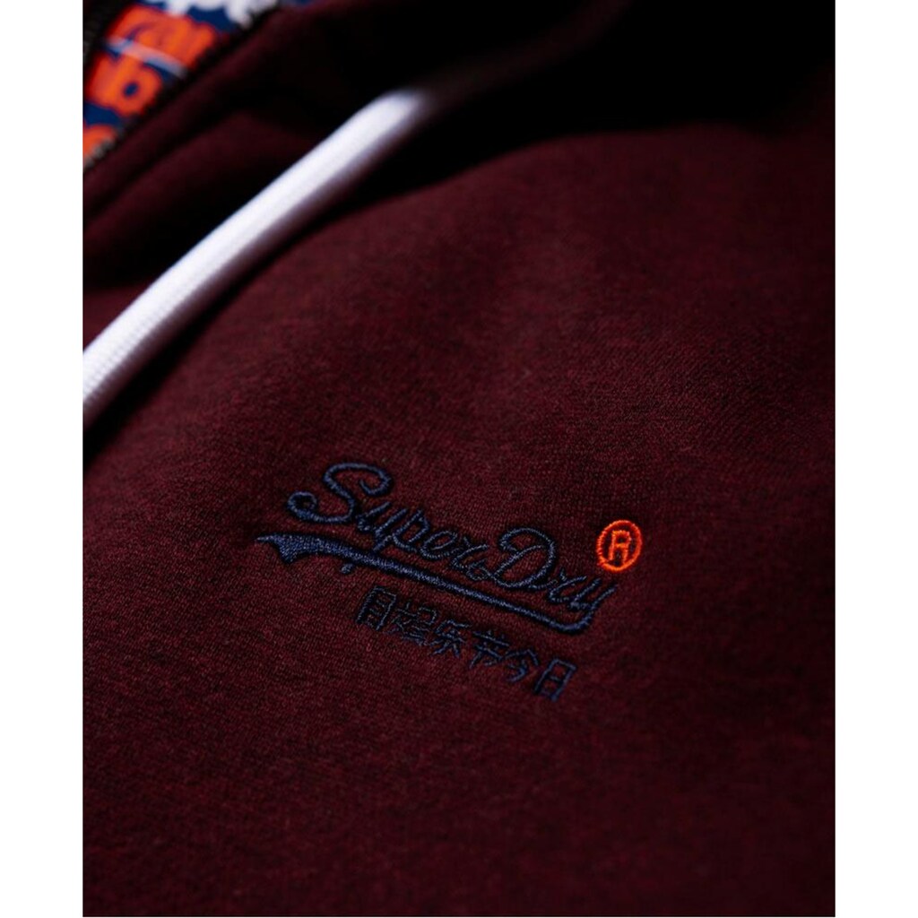 Superdry Kapuzensweatjacke »ORANGE LABEL CLASSIC ZIP HOOD«