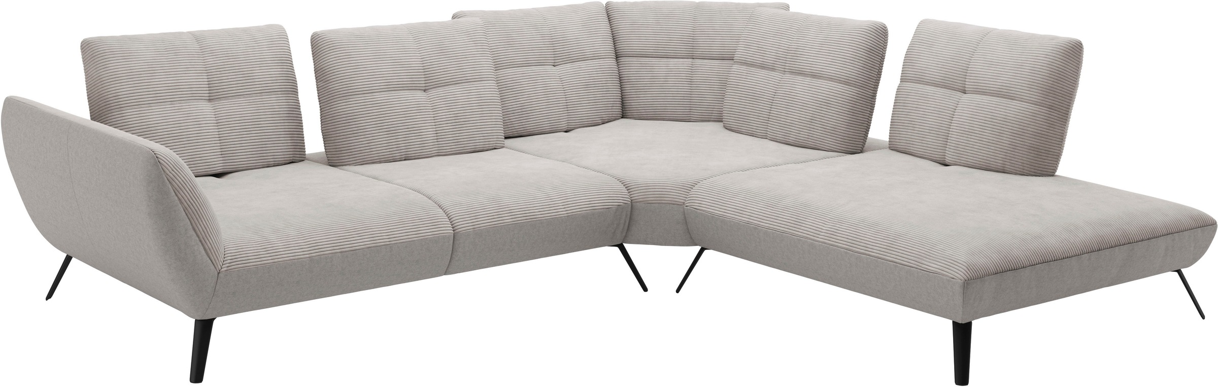 Places of Style Ecksofa »Mikado L-Form«, inkl. Sitztiefenverstellung und Armteilverstellung