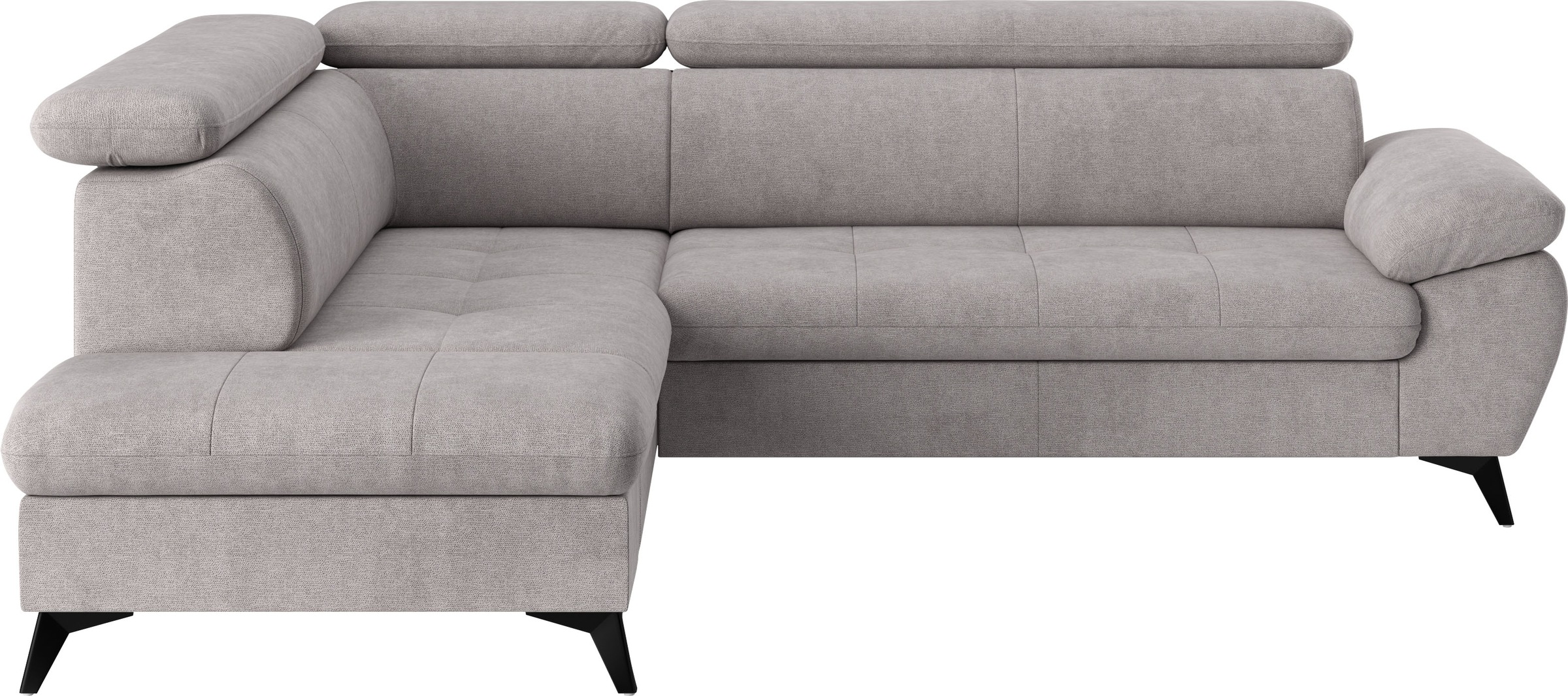 COTTA Ecksofa "Hudson L-Form, B: 256 cm" mit Kopfteilverstellung, optional günstig online kaufen