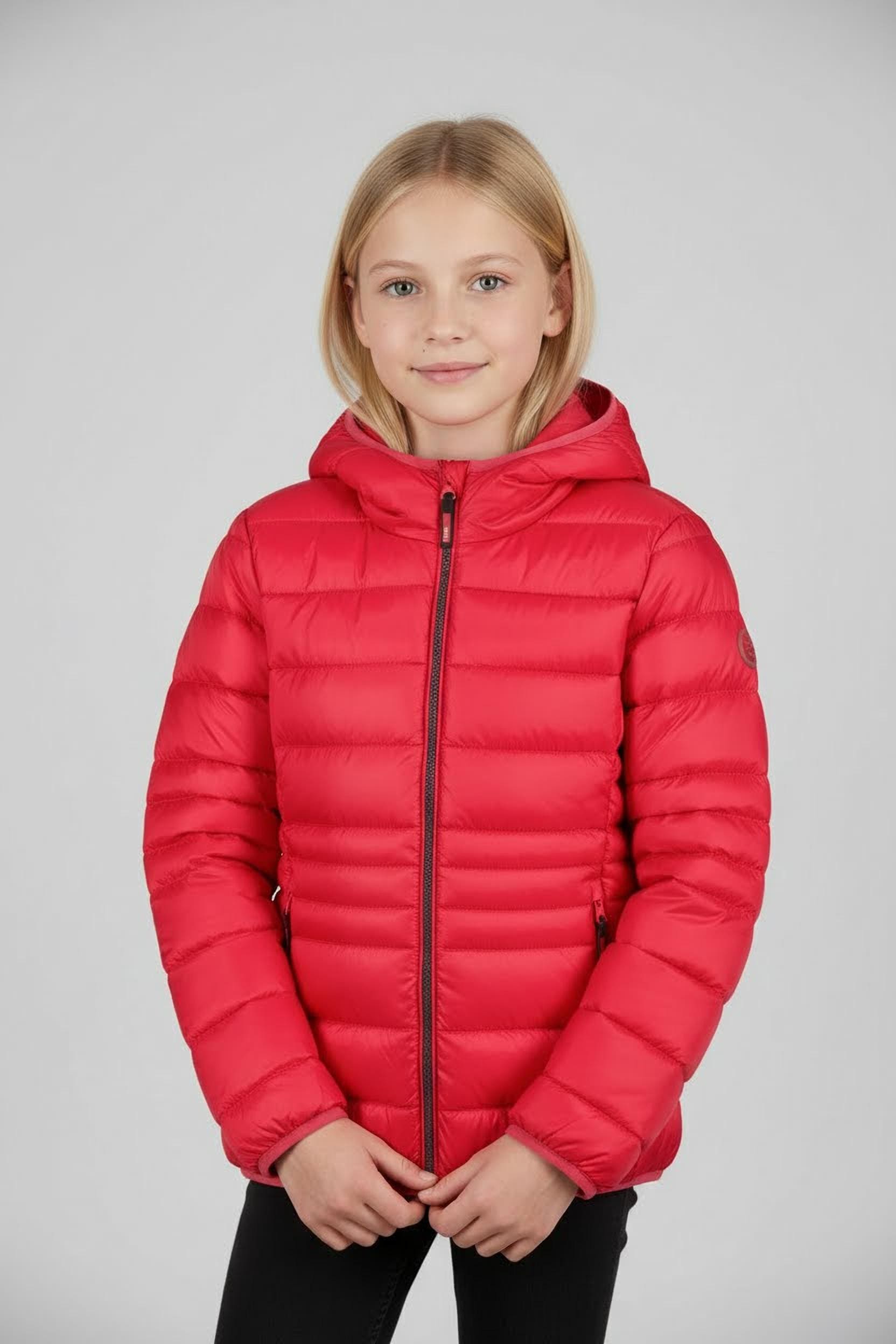 CMP Steppjacke "KID G JACKET FIX HOOD" mit Kapuze mit durchgehendem Reißverschluss, winddicht, wasserabweisend