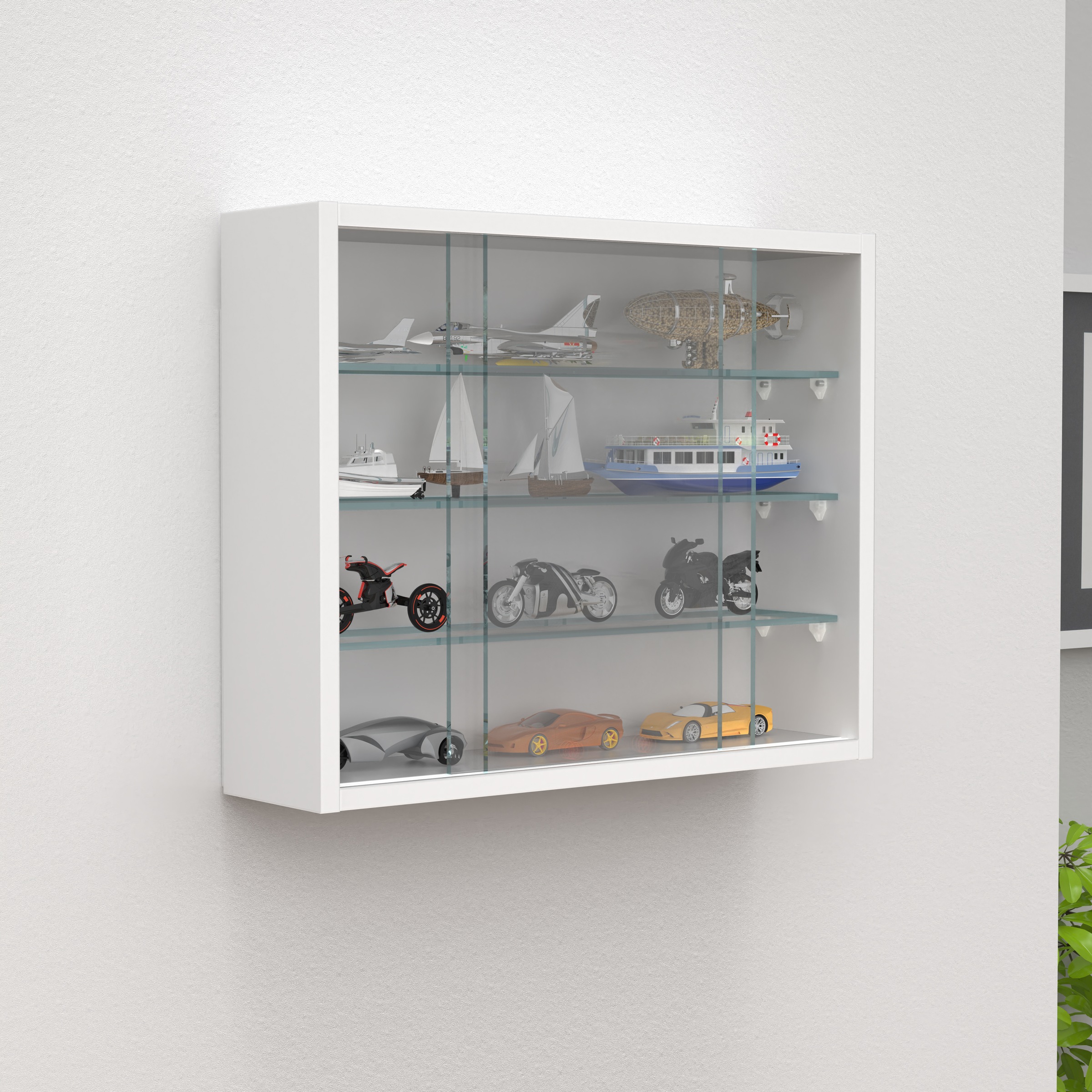 VCM Wandregal »Hängevitrine Wandvitrine Sammel Deko Drivalo S«