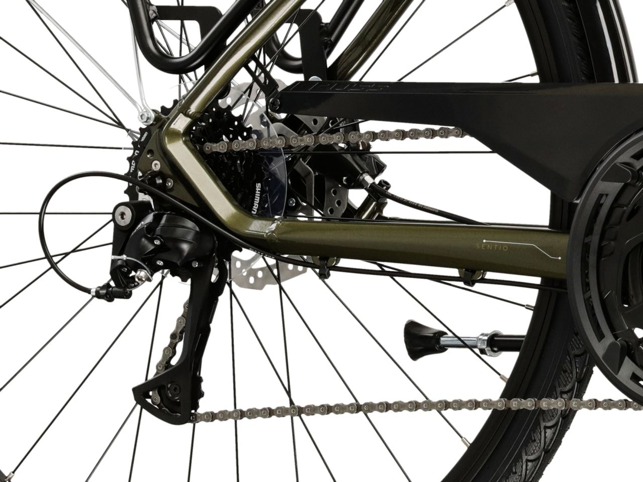 Kross Cityrad »Sentio 4.0 Grün 27 Gänge« 27 Gang Shimano ACERA T3000 Schaltwerk Kettenschaltung