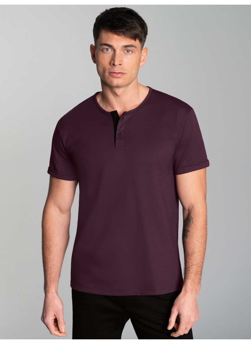 Trigema T-Shirt "TRIGEMA T-Shirt Knopfleiste aus Biobaumwolle", 1 Stk. günstig online kaufen