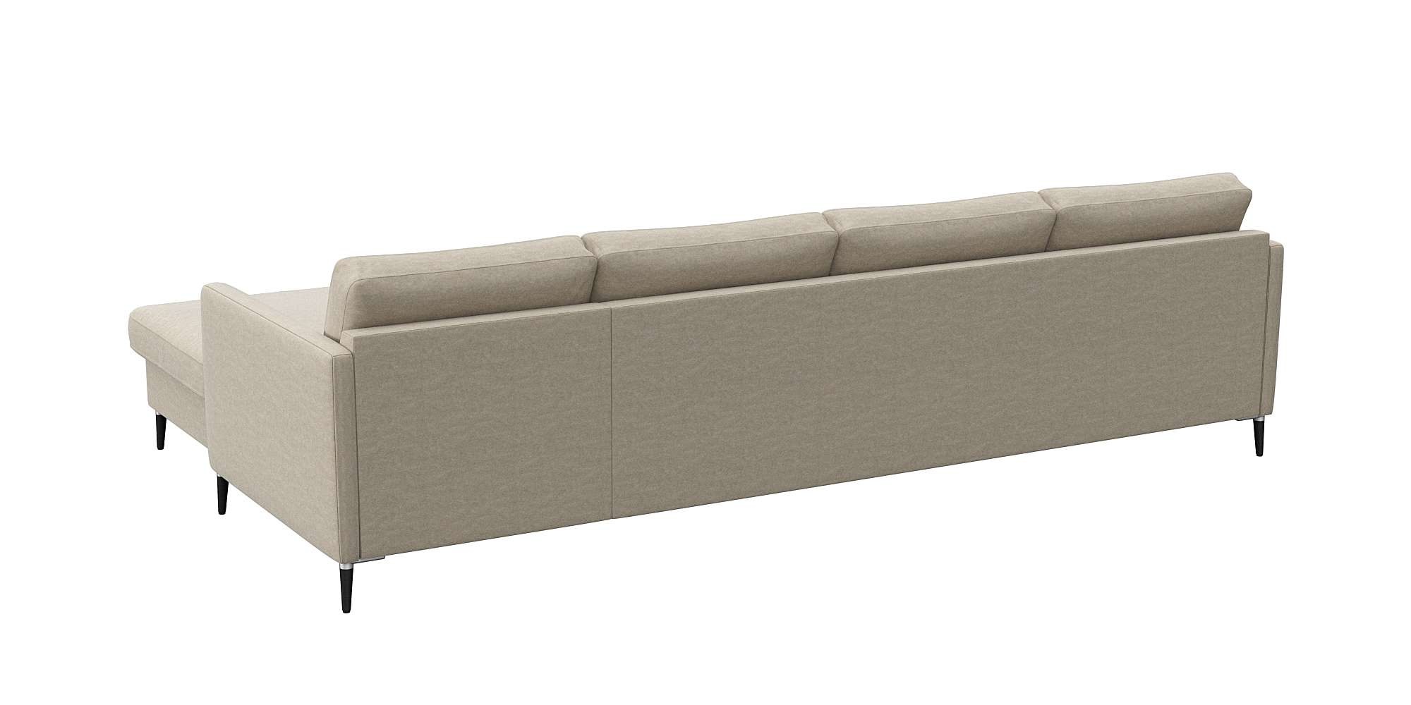 Thumbnail - FLEXLUX Ecksofa "Fiore, L-Form, bequem und komfortabel durch hochwertigem Sitzaufbau", schmale Armlehnen, Kaltschaum, Fü...