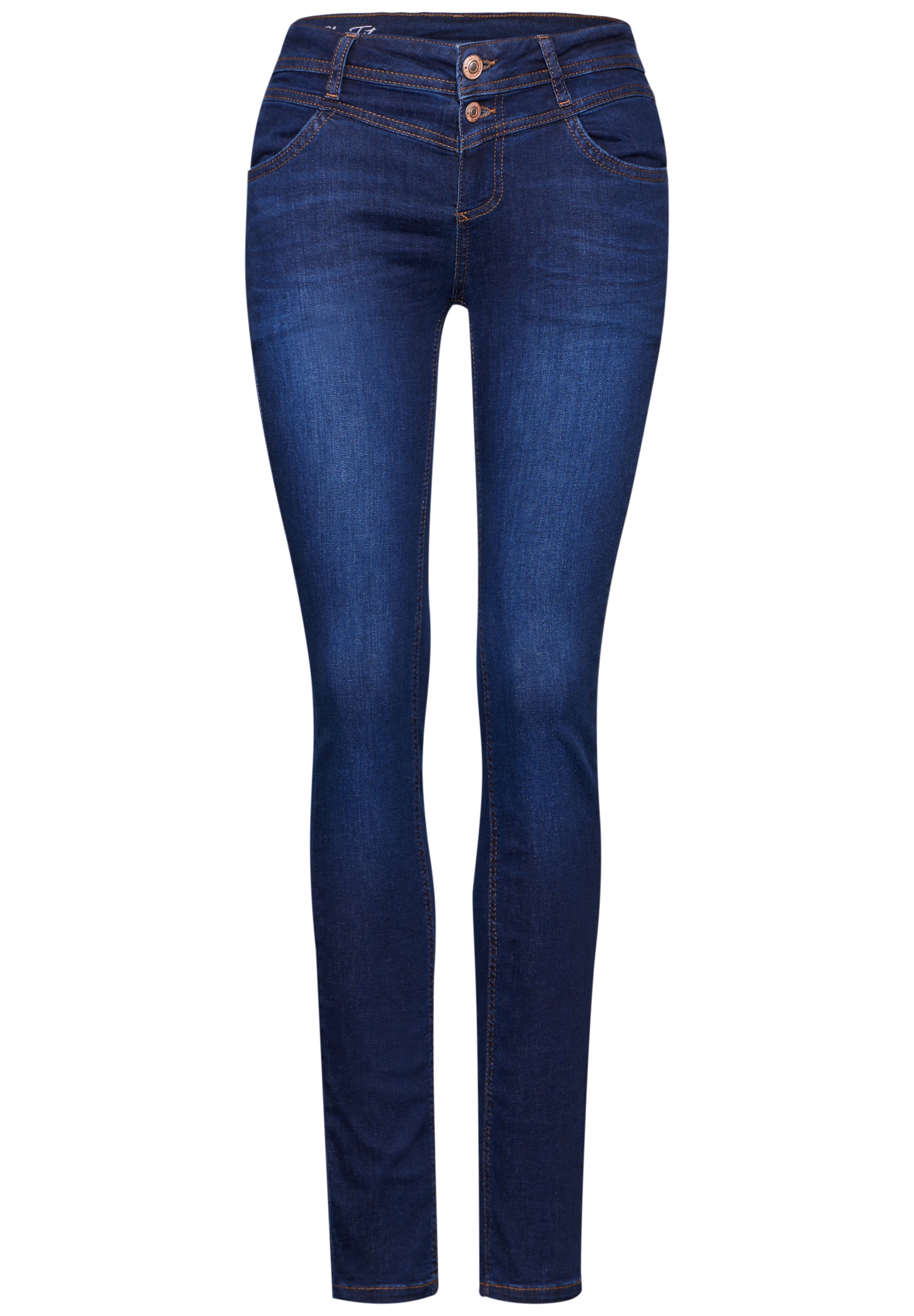 STREET ONE Slim-fit-Jeans, Middle Waist