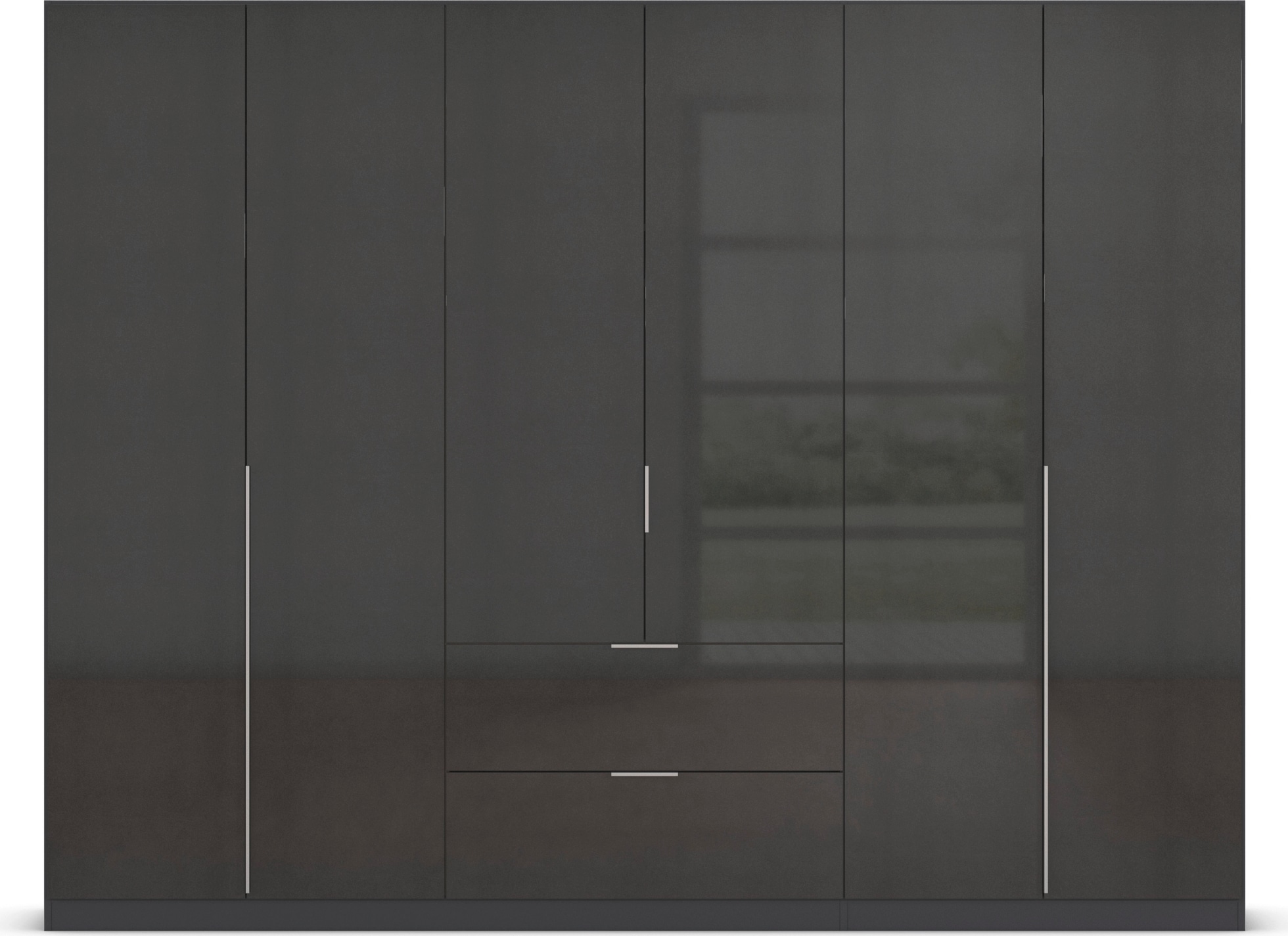 rauch Drehtürenschrank »Kleiderschrank Schrank Garderobe AGORDO mit Dekor- oder Hochglanzfront«, (in zwei Griff-Farben, Breiten 91-360 cm), mit Außenschubkästen, in 7 Breiten und 2 Höhen MADE IN GERMANY
