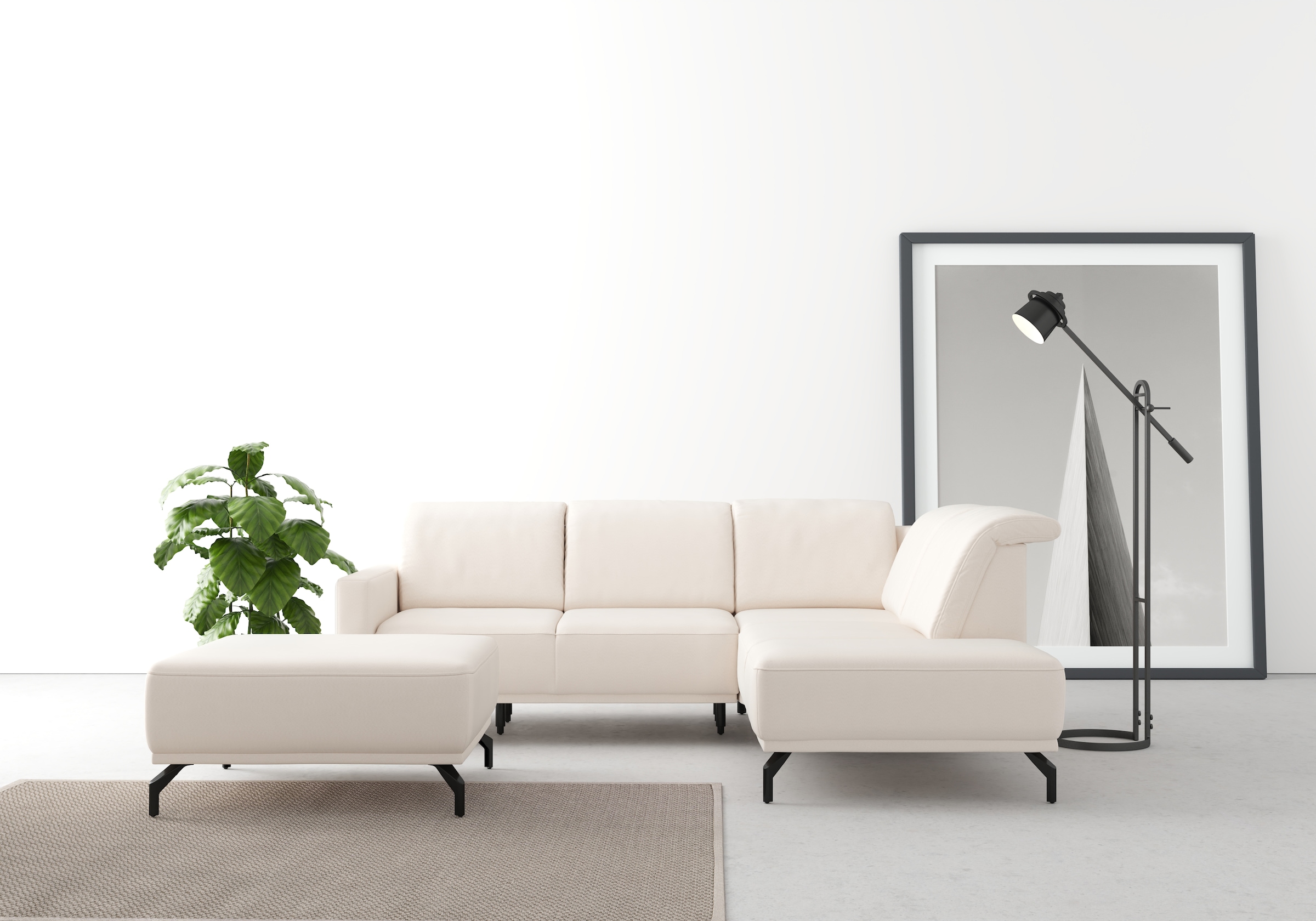 sit&more Ecksofa "Bailando L-Form" wahlweise mit Kopfteilverstellung und Vo günstig online kaufen