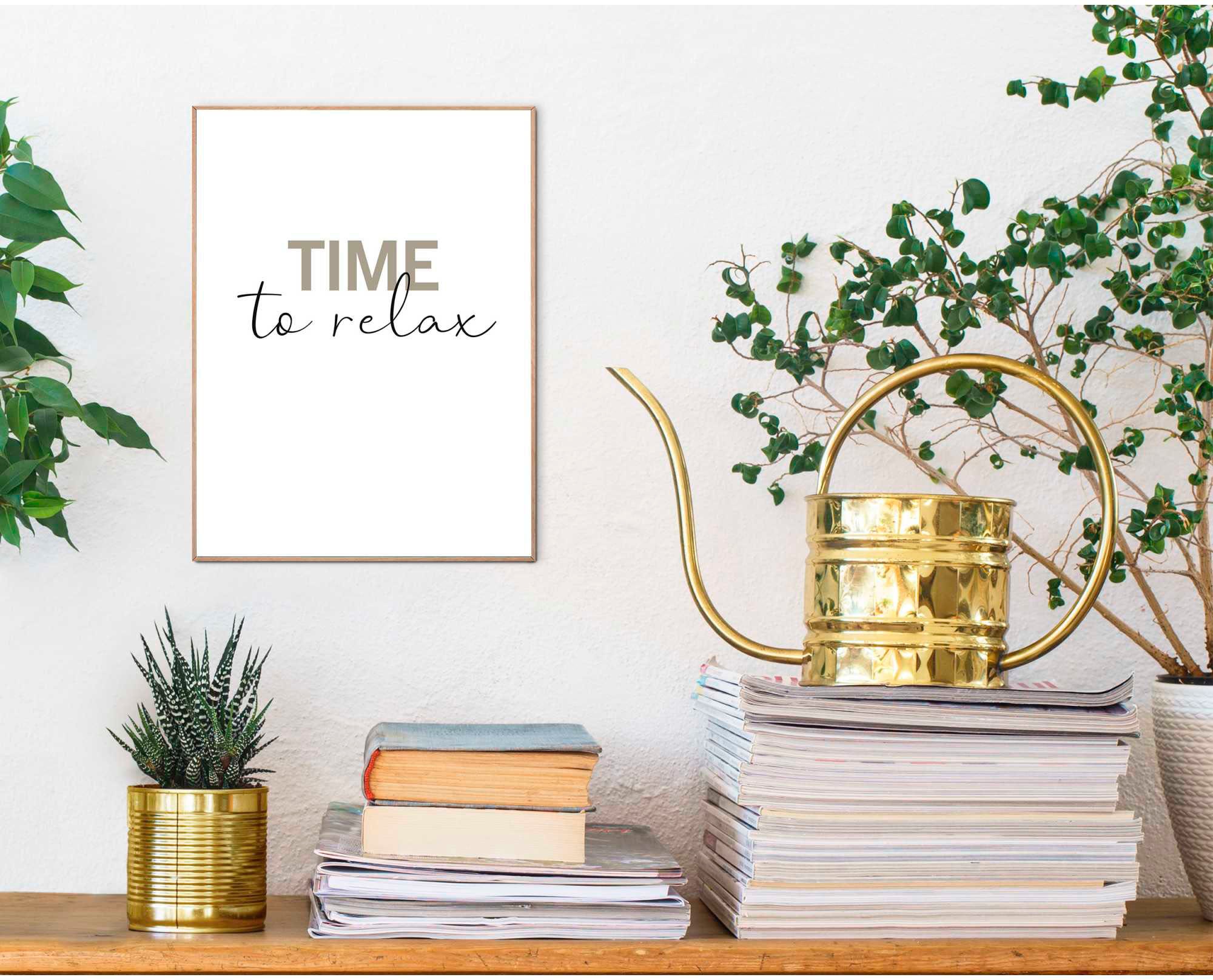 Reinders Poster "Time to relax" günstig online kaufen