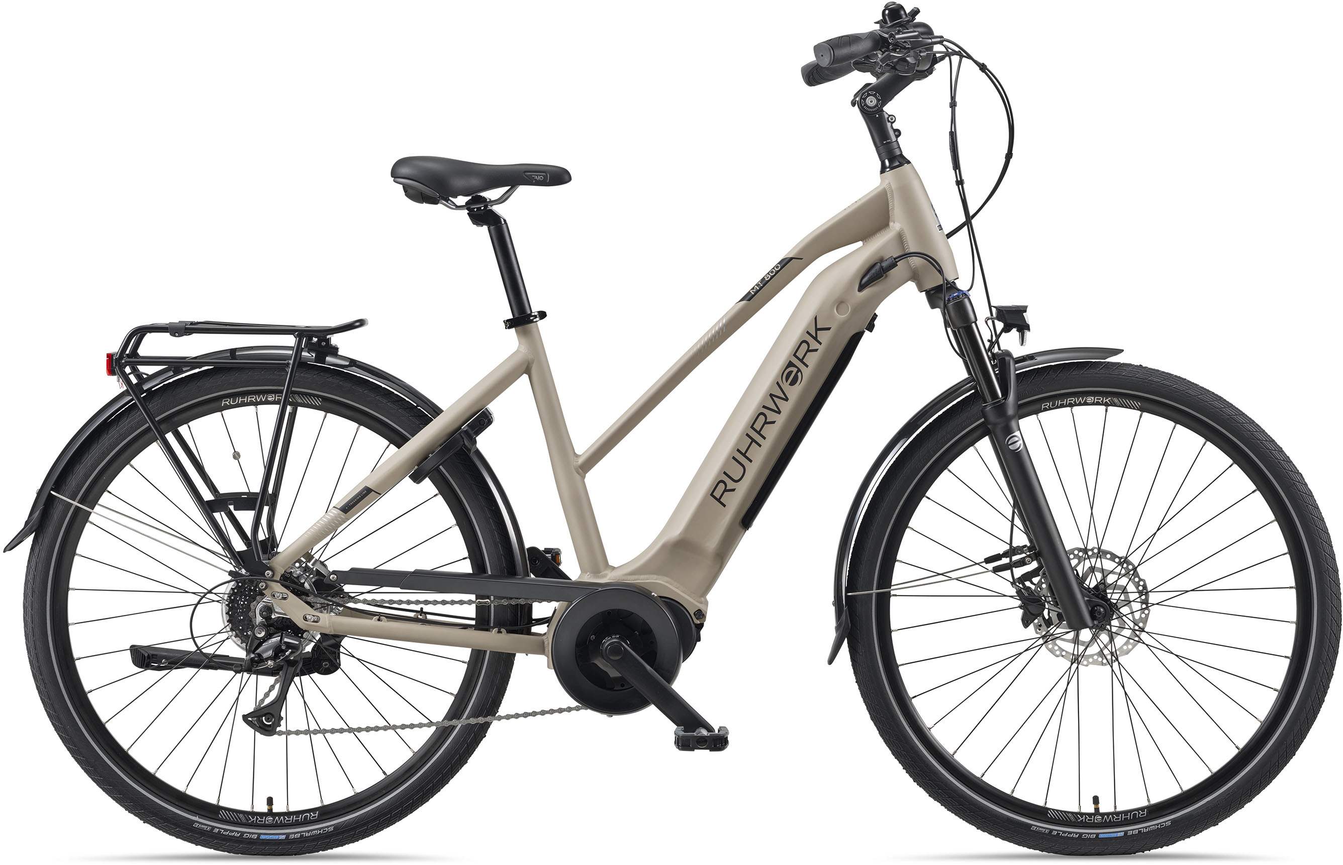 E-Bike »MT 800 Damen«, 8 Gang, Shimano, Acera, Mittelmotor 250 W