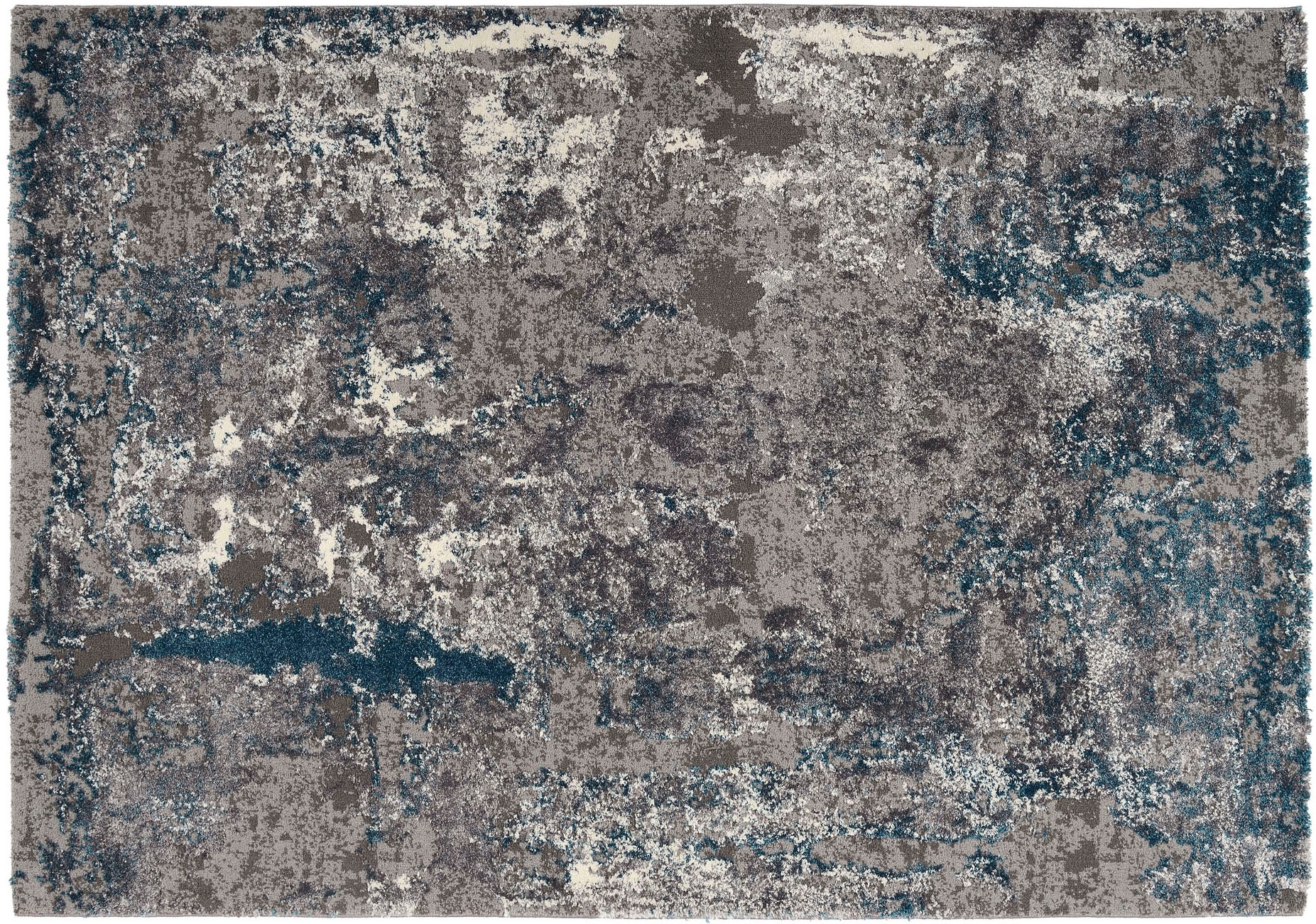 OCI DIE TEPPICHMARKE Teppich »Juwel Liray«, rechteckig, 20 mm Höhe, Kurzflor, Wohnzimmer, Marmor Optik, Hoch Tief Effekt
