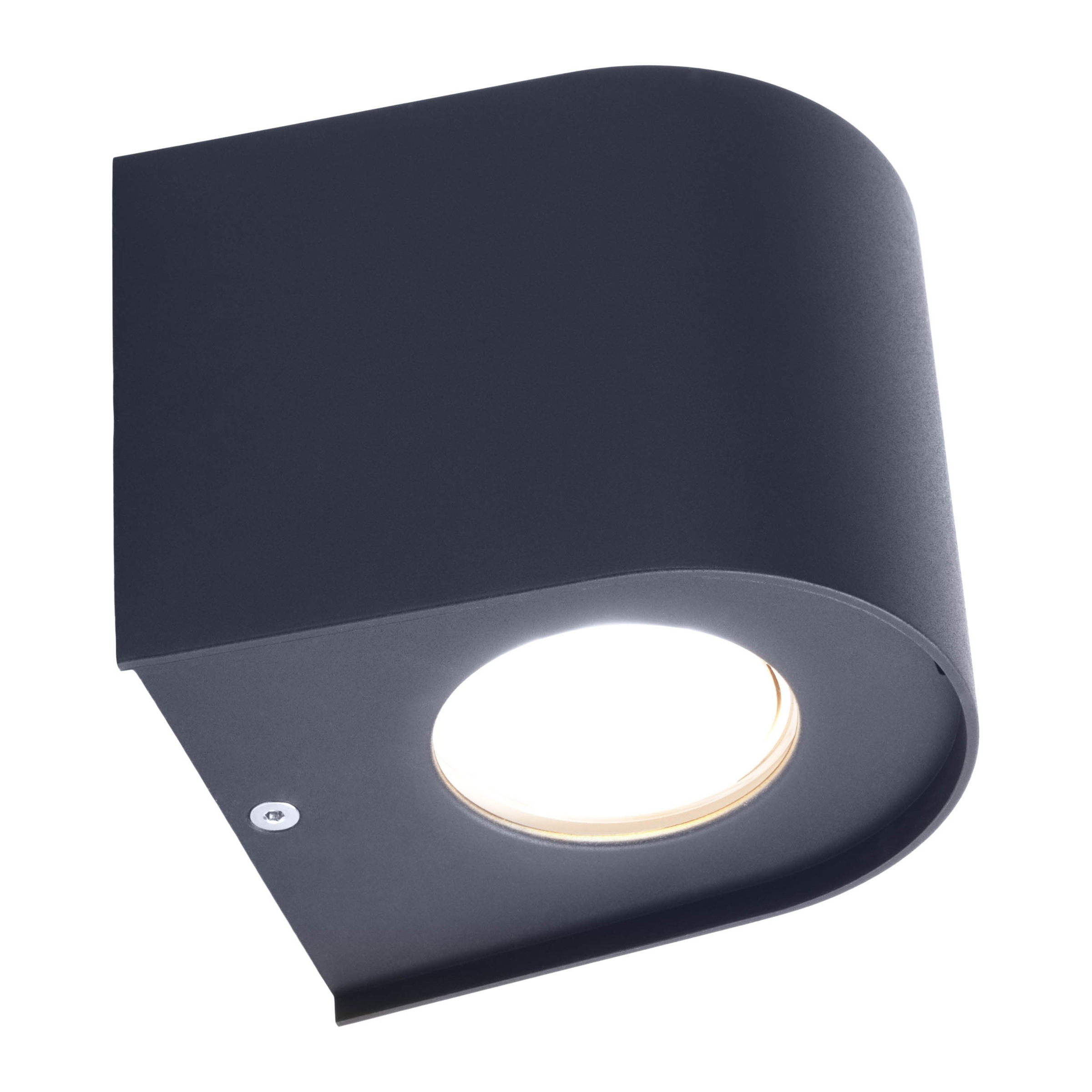 näve LED Außen-Wandleuchte »Alecto« LED-Modul 1 Stk. Warmweiß schwarz, LED warmweiß, Lichtaustritt nach oben und unten, H: 10cm