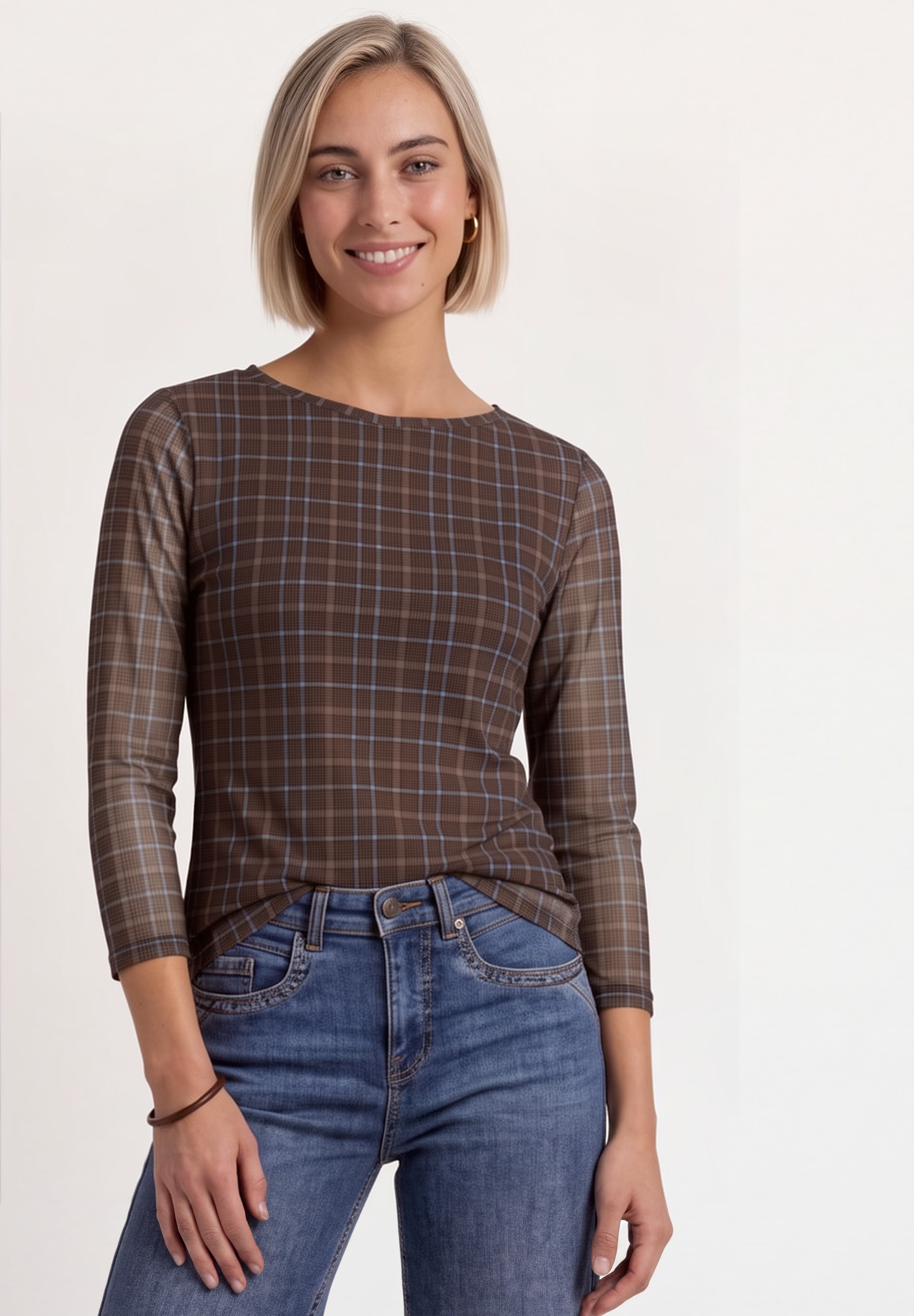 STREET ONE 3/4-Arm-Shirt mit 3/4 Ärmeln