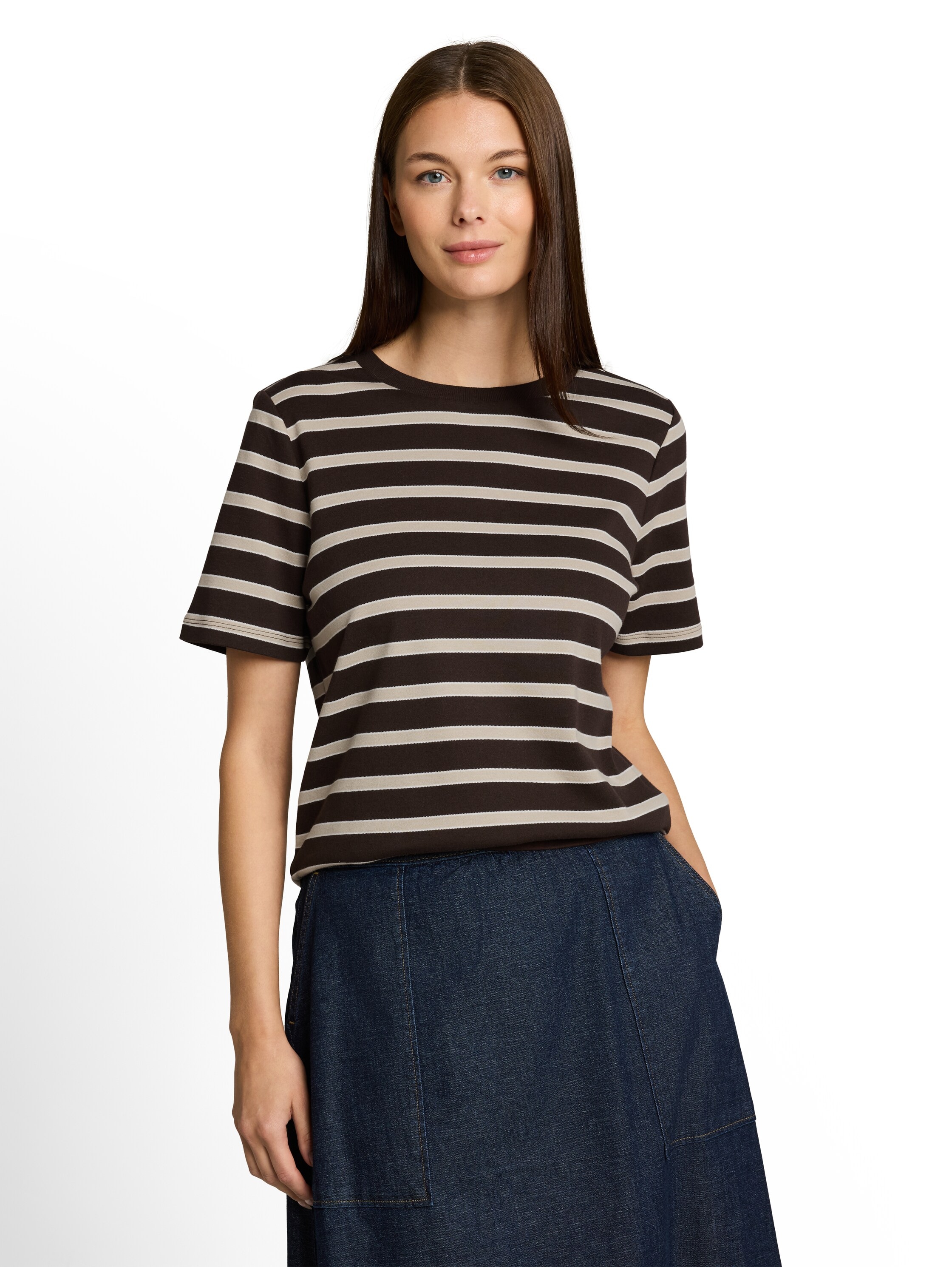 TOM TAILOR Sommershirt mit Prints und Rundhals