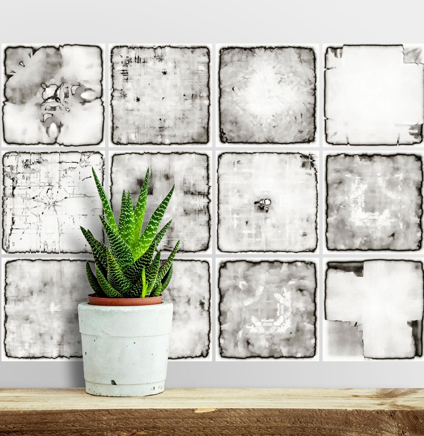 queence Fliesenaufkleber "Verwaschen" Stickerfliesen, selbstklebend, Sticke günstig online kaufen