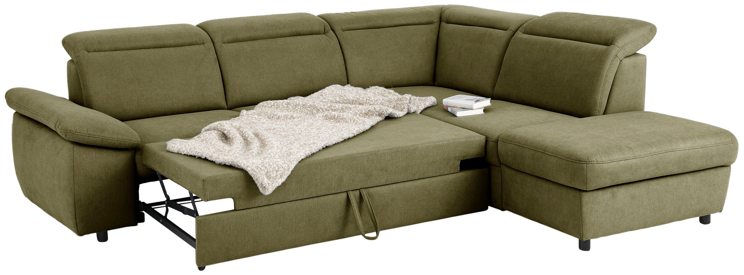 Home affaire Ecksofa »Mauritius L-Form«, mit Ottomane, mit Kopfteil- und Armlehnverstellung