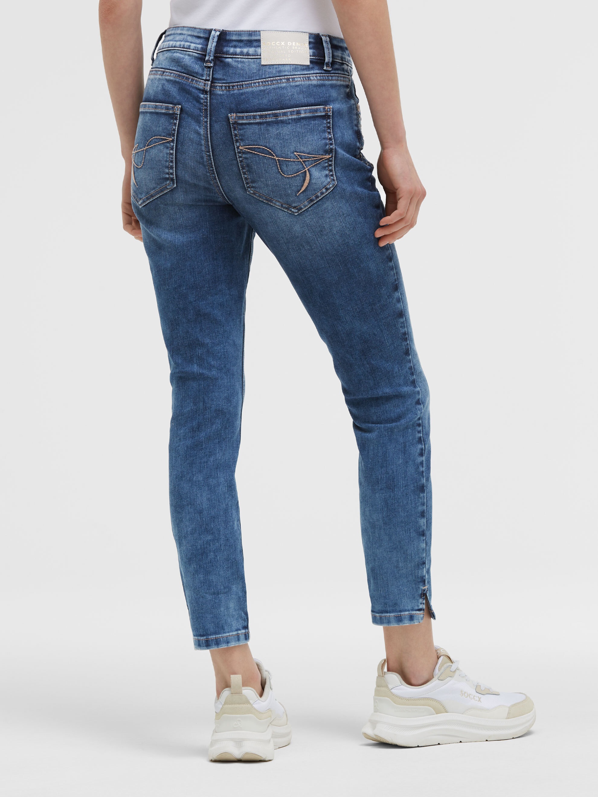 SOCCX Slim-fit-Jeans mit normaler Leibhöhe