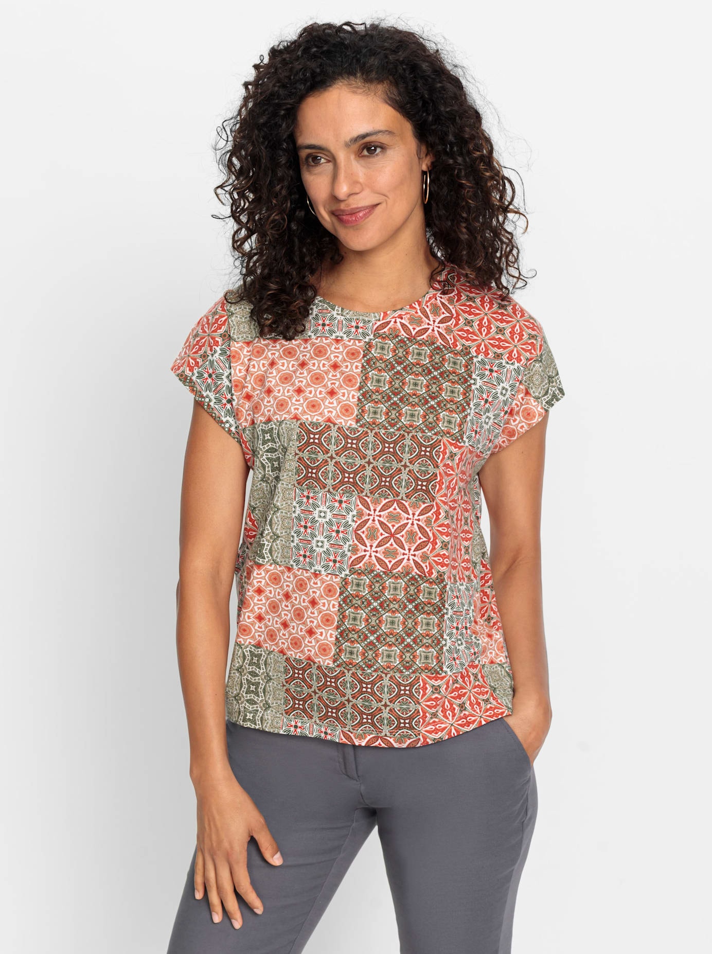 Inspirationen Rundhalsshirt "Rundhals-Shirt" 1 Stk. günstig online kaufen