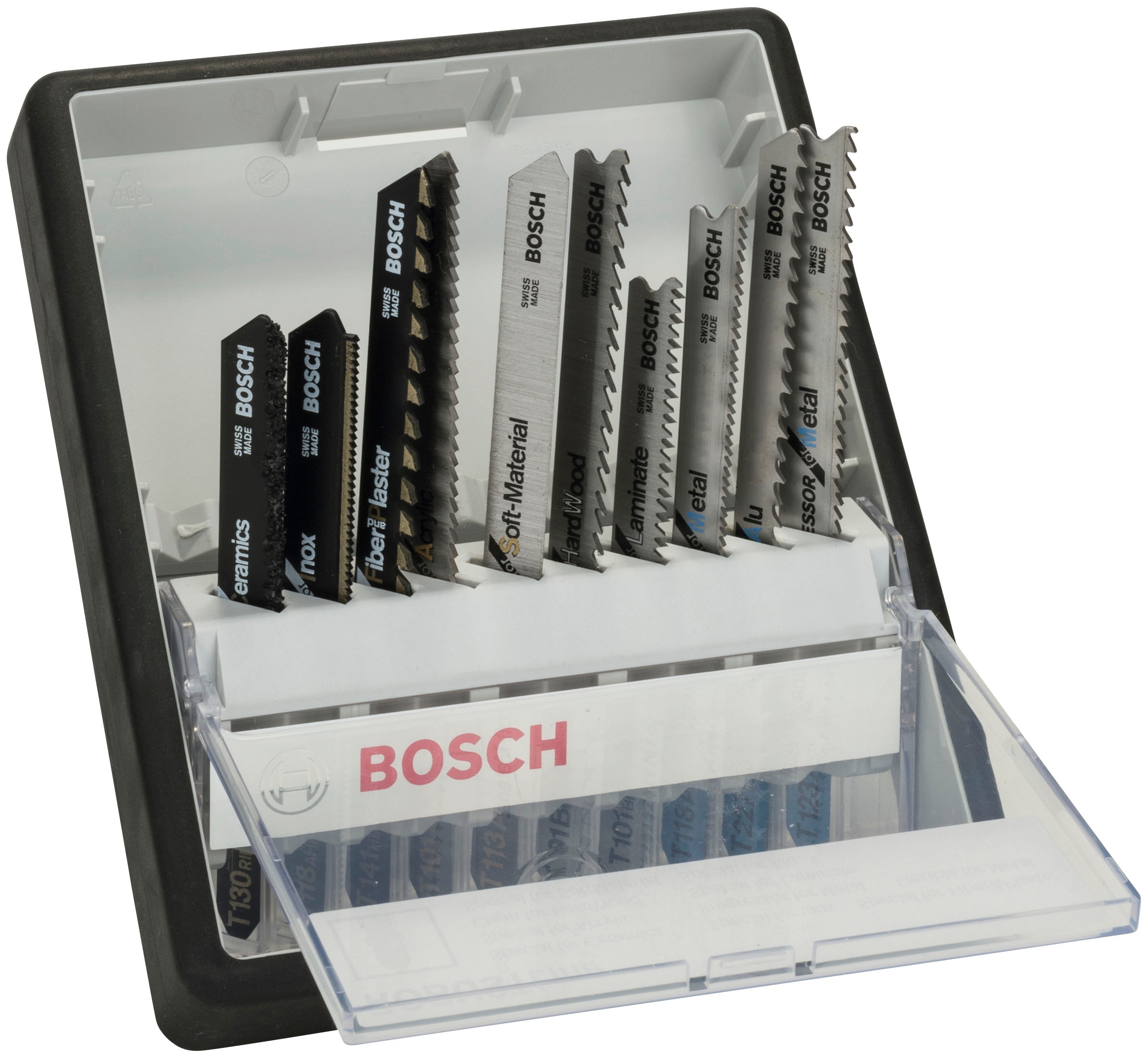 Bosch Professional Werkzeugset »10-teiliges Stichsägeblatt-Set, Robust Line, Speciality Materials«