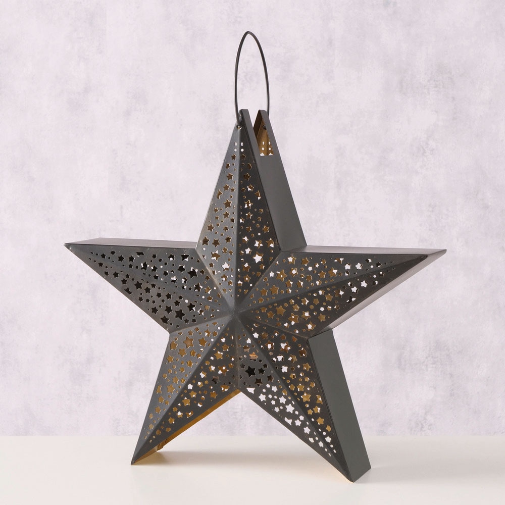 BOLTZE Windlicht »Weihnachtsdeko«, mit kleinen Sternen verziert kaufen |  BAUR