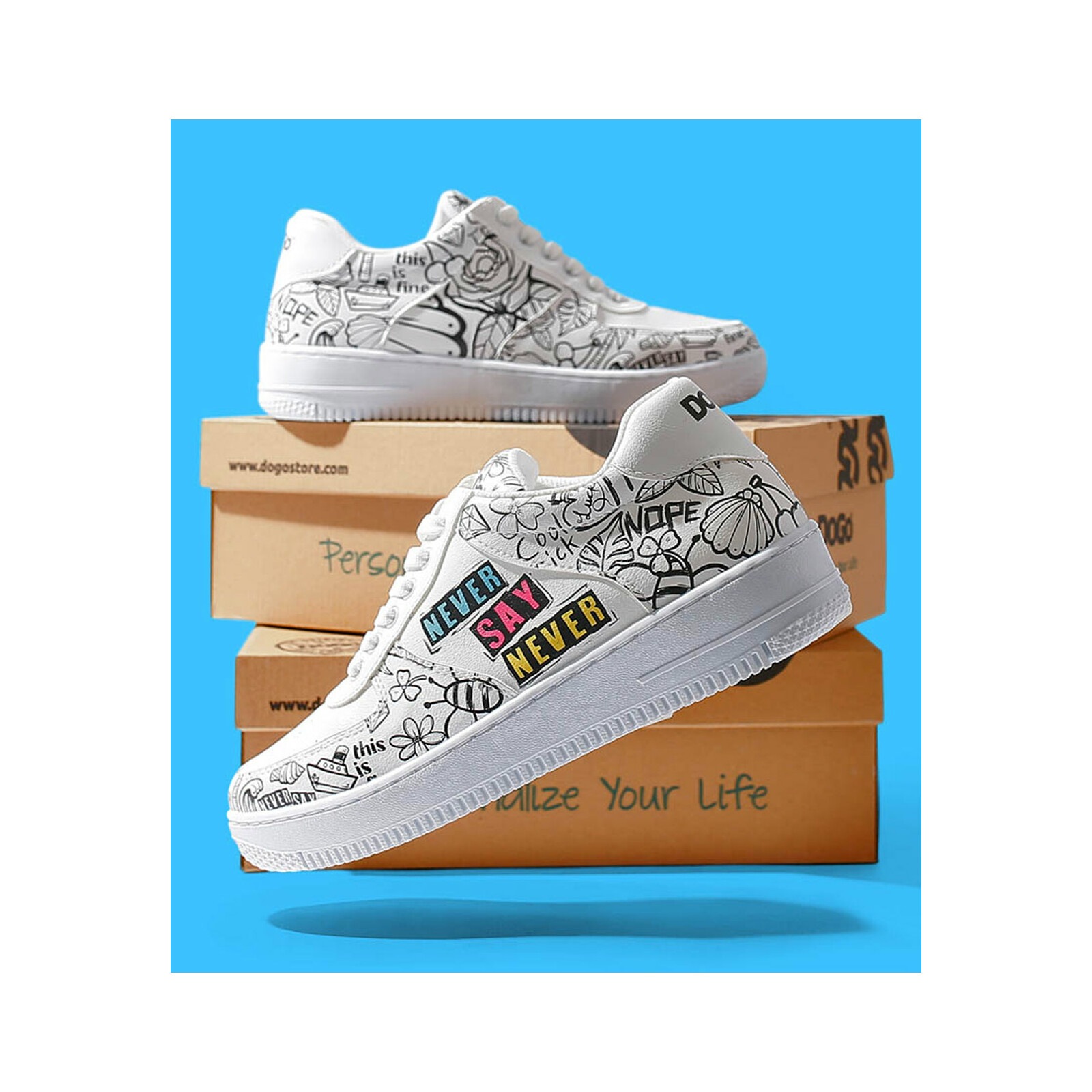 DOGO Sneaker "Dice Sneakers Never Say Never Damen Sneaker / Female", Vegan günstig online kaufen