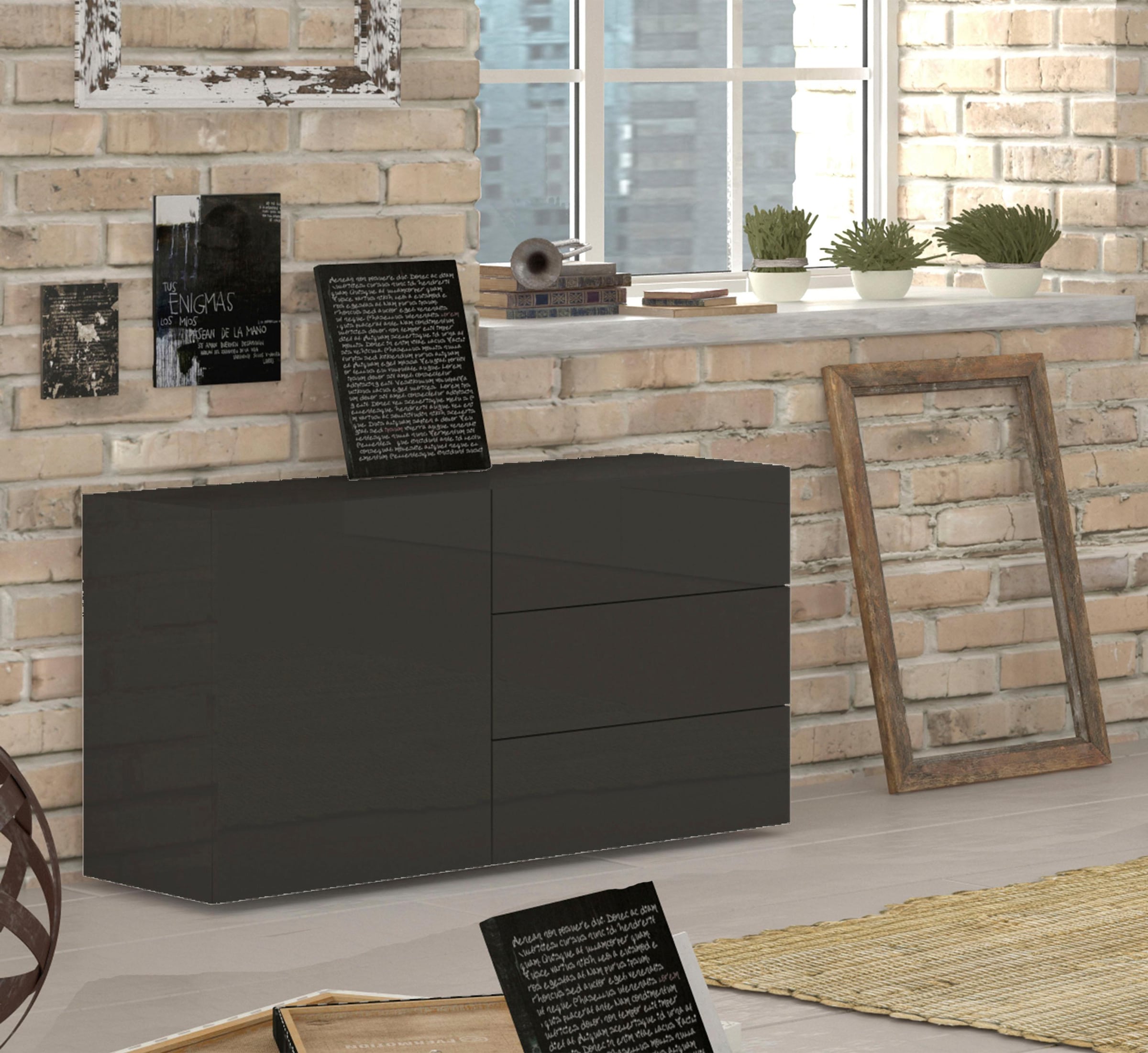 Home affaire Sideboard "Metis" Breite 110 cm günstig online kaufen