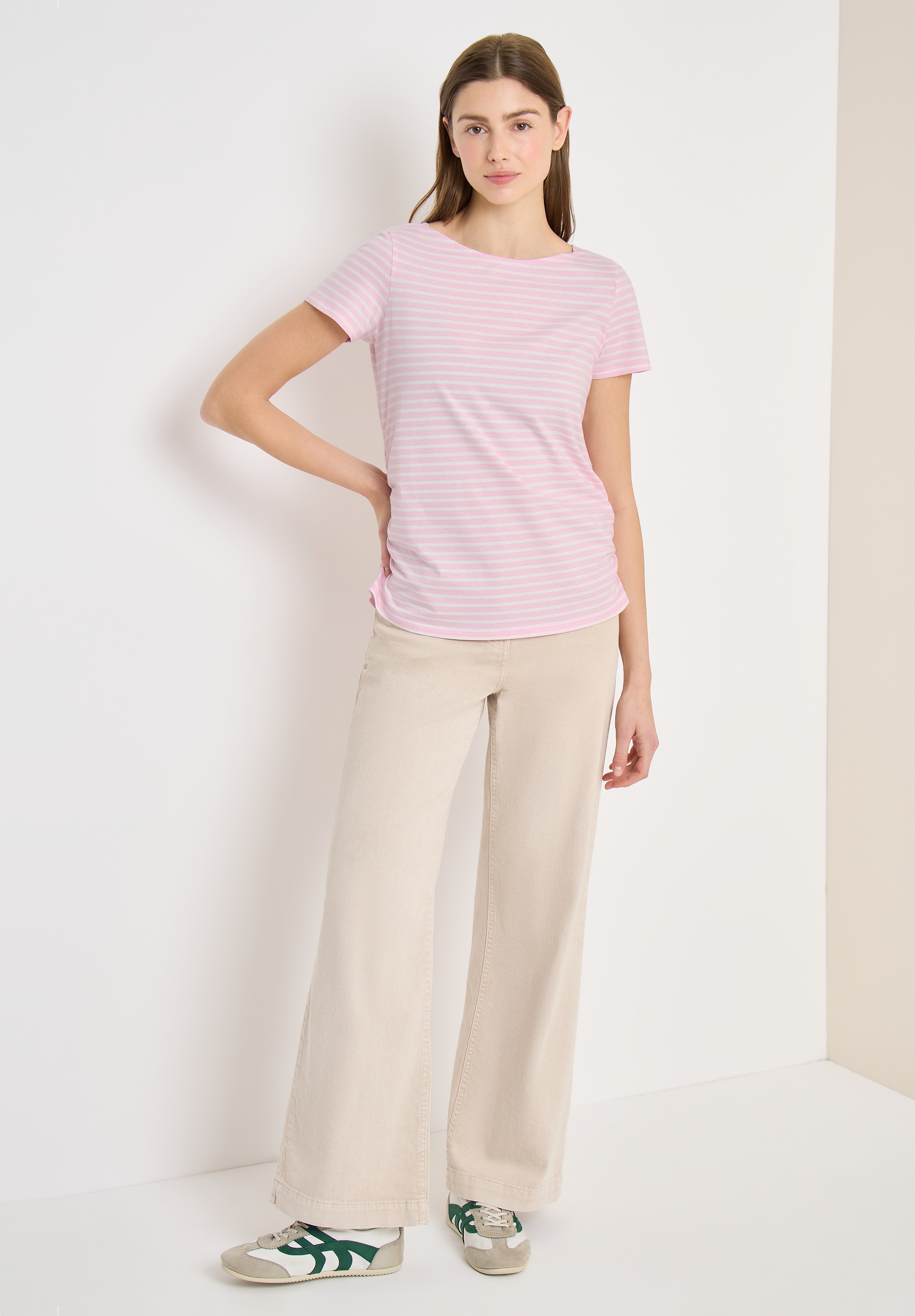 Cecil Rundhalsshirt aus reiner Baumwolle