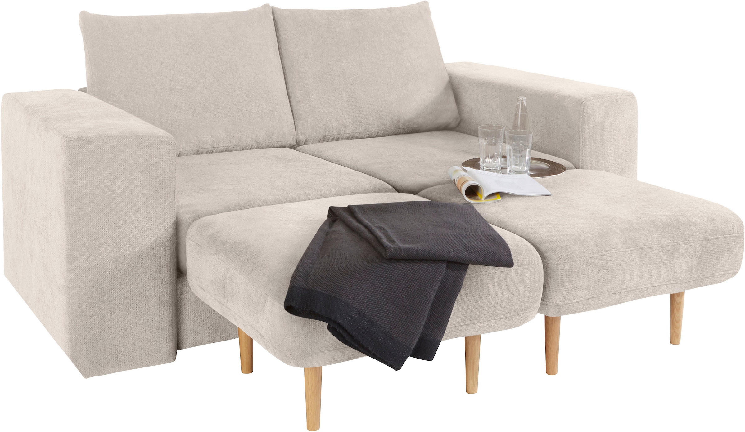 LOOKS by Wolfgang Joop 2,5-Sitzer »Looksv«, Verwandlungssofa: aus Sofa wird Sofa mit 2 Hockern