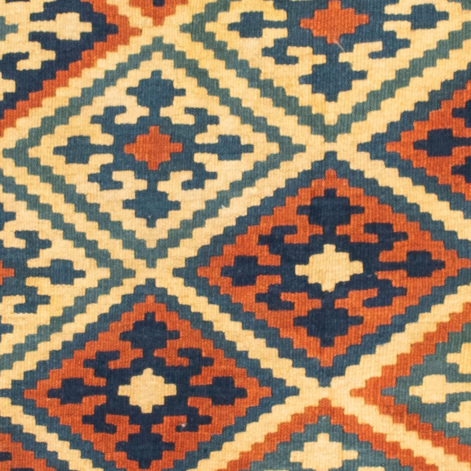morgenland Wollteppich »Kelim - Oriental quadratisch - 105 x 95 cm - mehrfarbig«, quadratisch, Wohnzimmer, Einzelstück