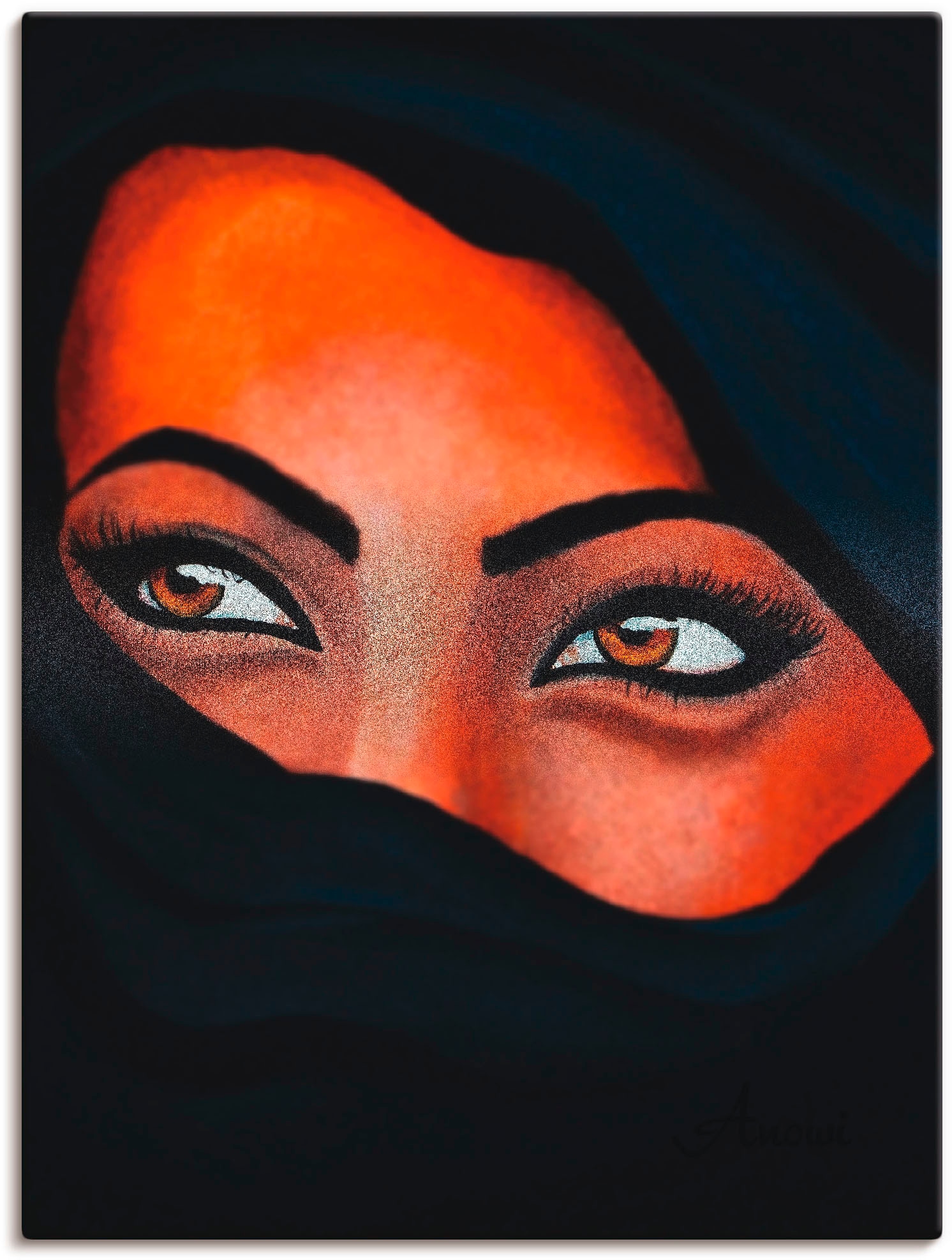 Artland Wandbild "Tuareg - Der Sand auf deiner Haut", Frau, (1 St.), als Leinwandbild, Wandaufkleber in verschied. Größe
