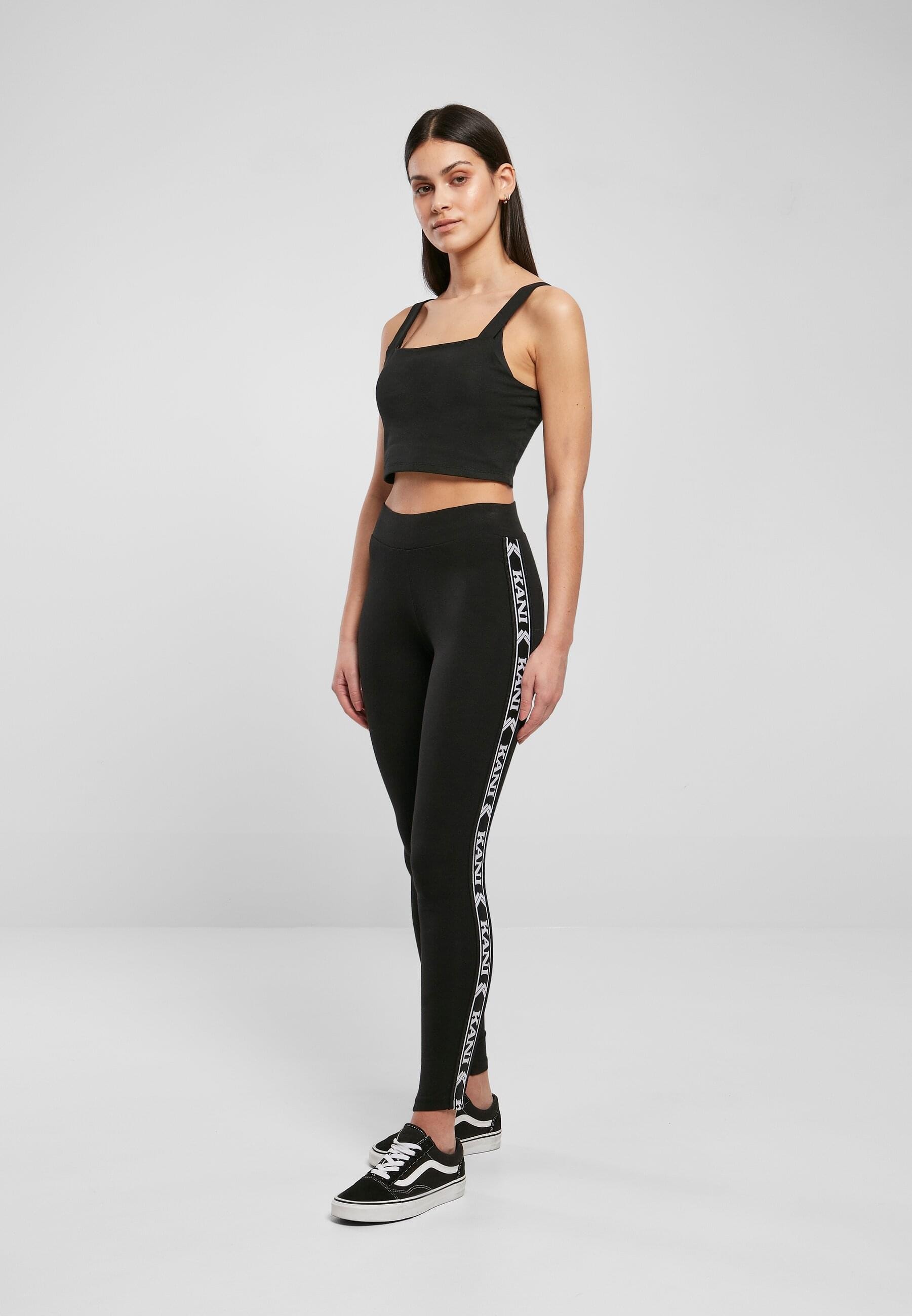 Karl Kani Leggings »Karl Kani Damen KKWQ32061BLK KK Signature Tape Leggings«, (1 tlg.)