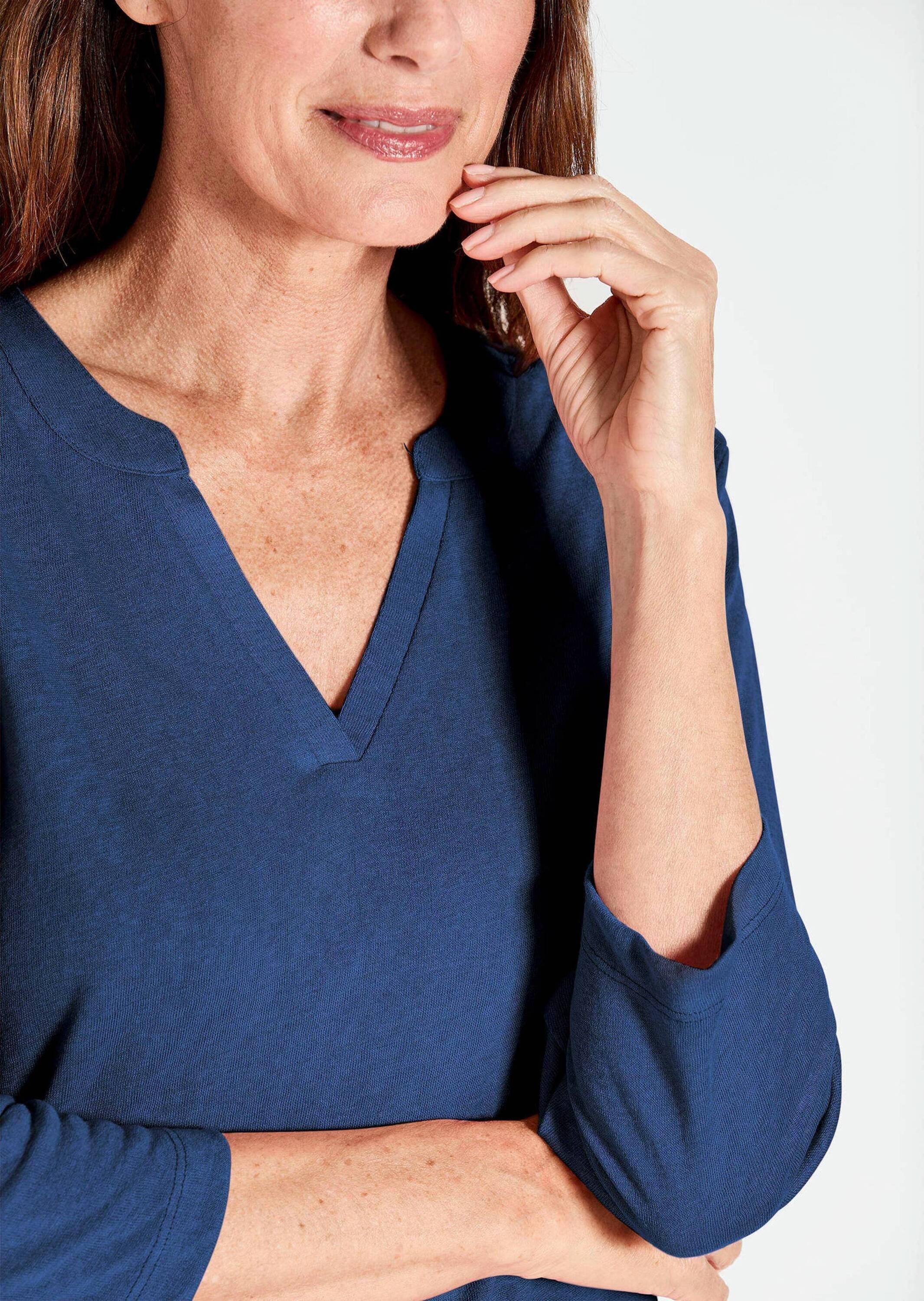 GOLDNER Kurzarmshirt »Modisches 3/4-Arm-Oberteil«