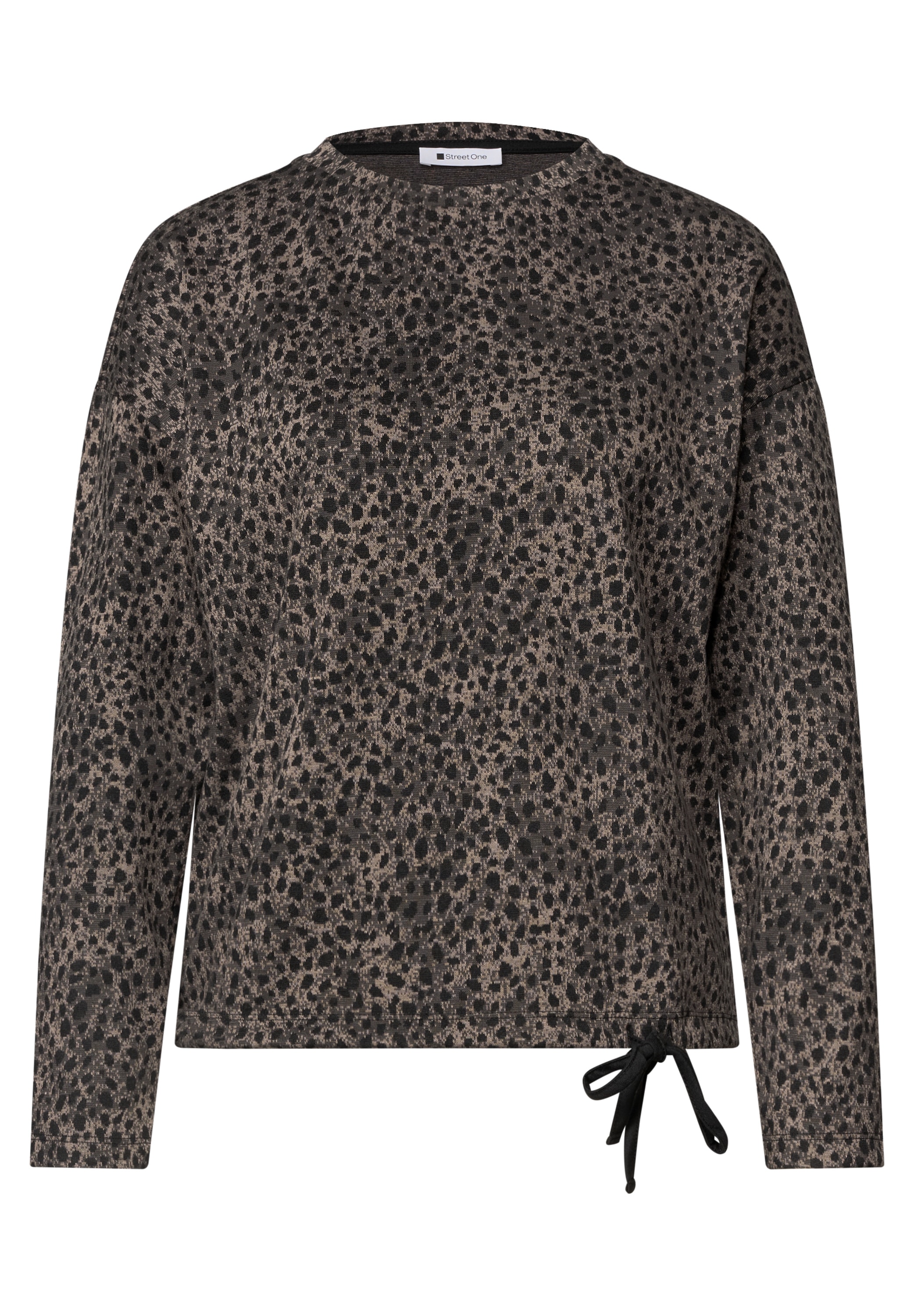 STREET ONE Langarmshirt aus softem Materialmix