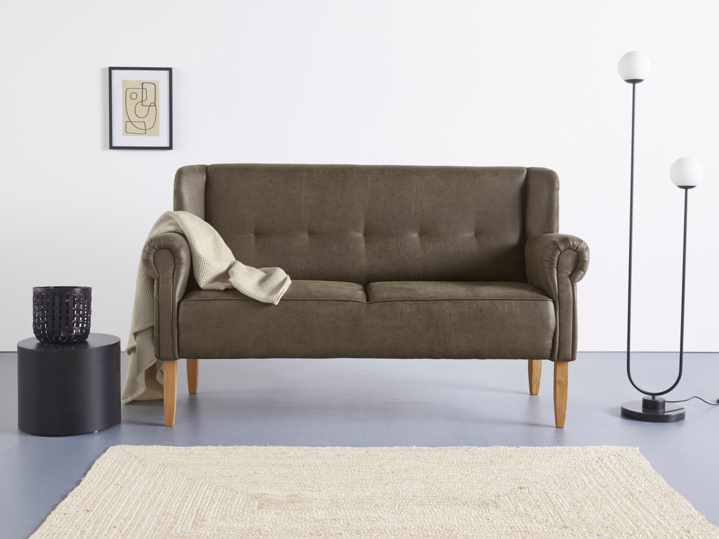 Home affaire Küchensofa "Moro Couch mit Federkern, bequem, Breite" in verschiedenen Stoffe und Farben