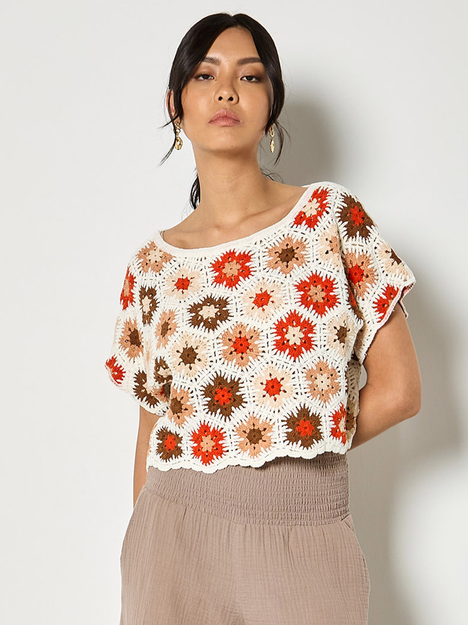 Apricot Stricktop »Top« mit Häkeldetails