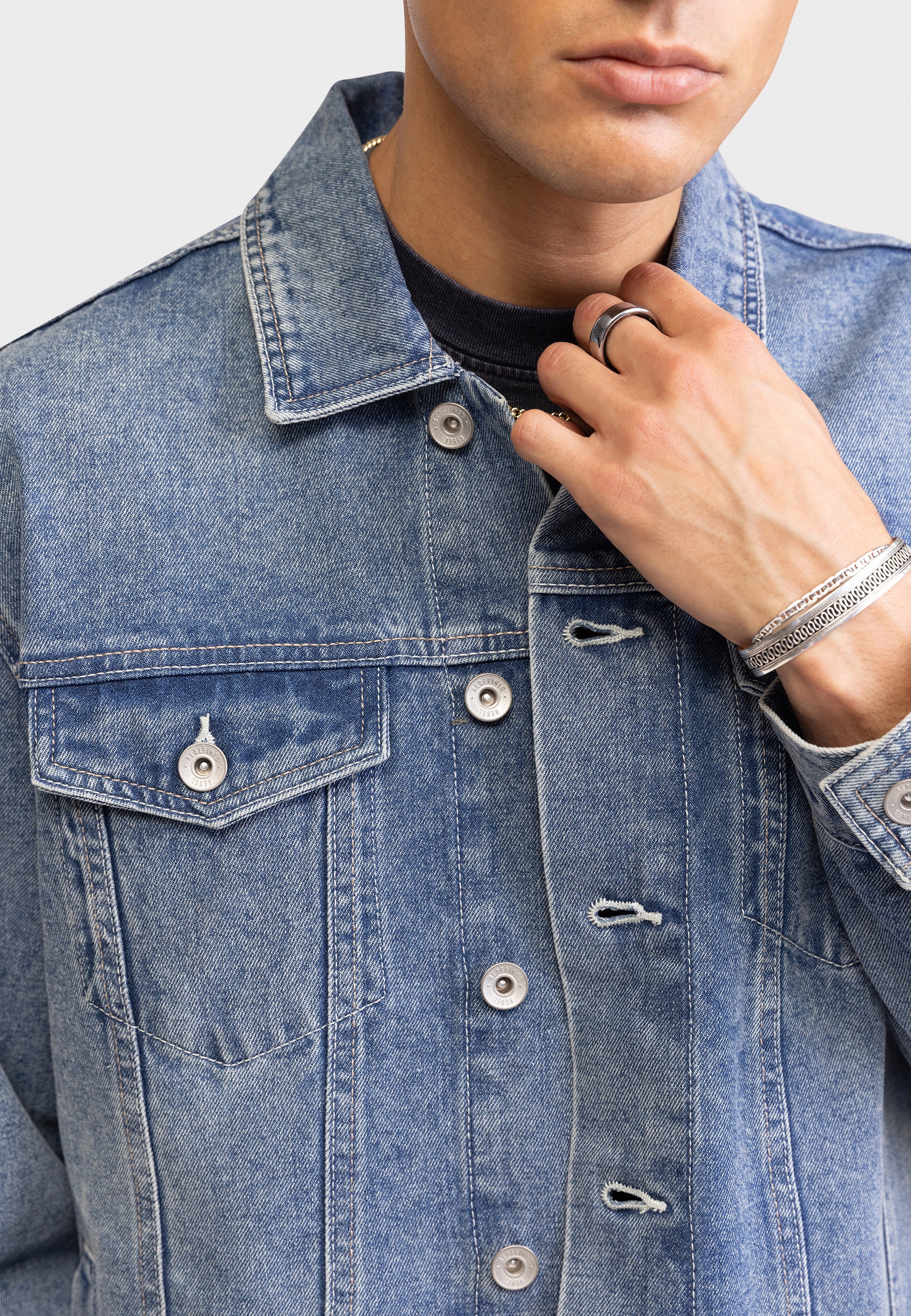 REDEFINED REBEL Funktionsjacke »Redefined Rebel Jacket RRAiden Jacket Denim REGULAR FIT«