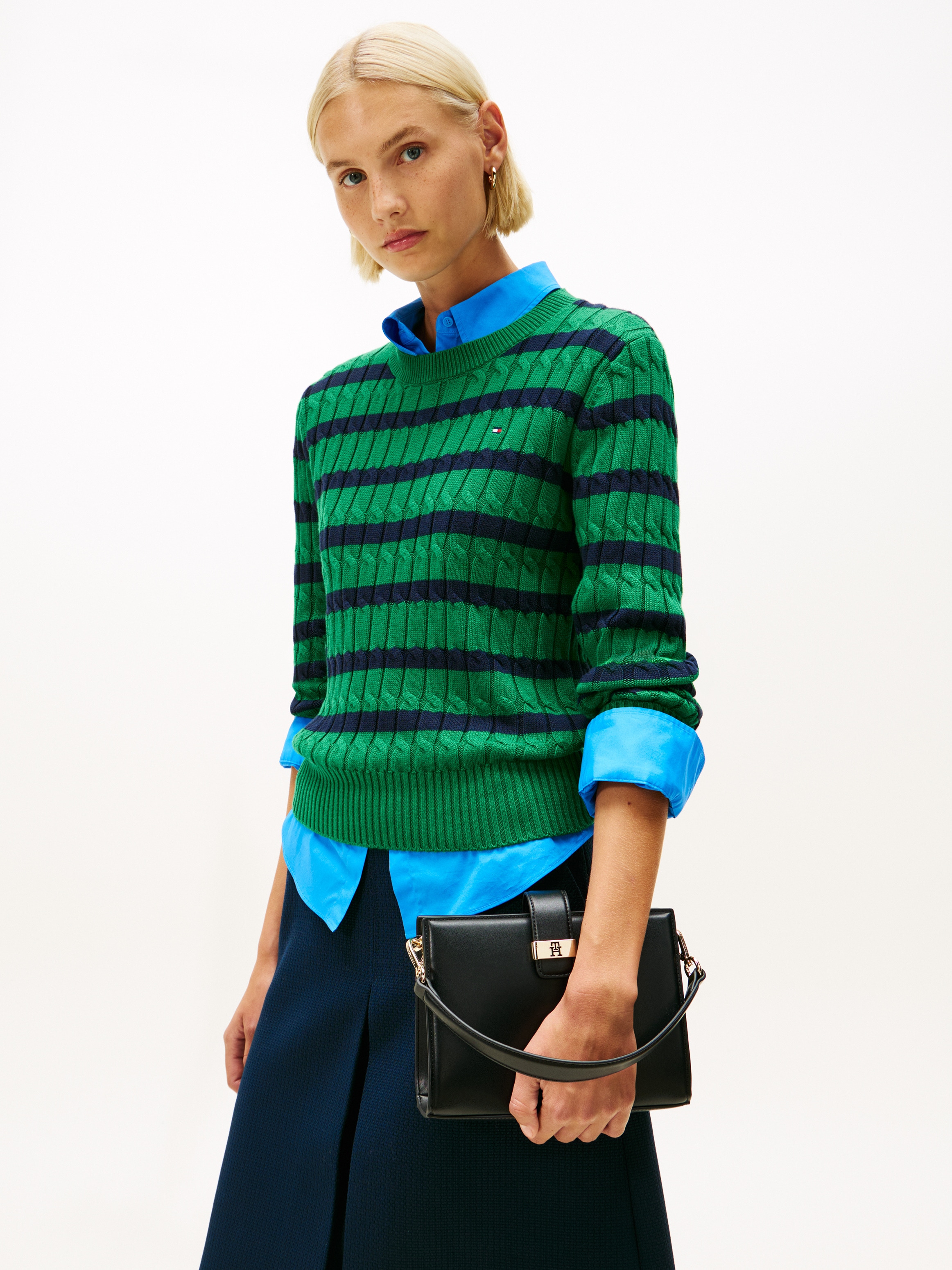 Tommy Hilfiger Satchel »TH HERITAGE MINI SATCHEL« , Damen Umhängetasche, Tragetasche, Schultertasche mit Logo