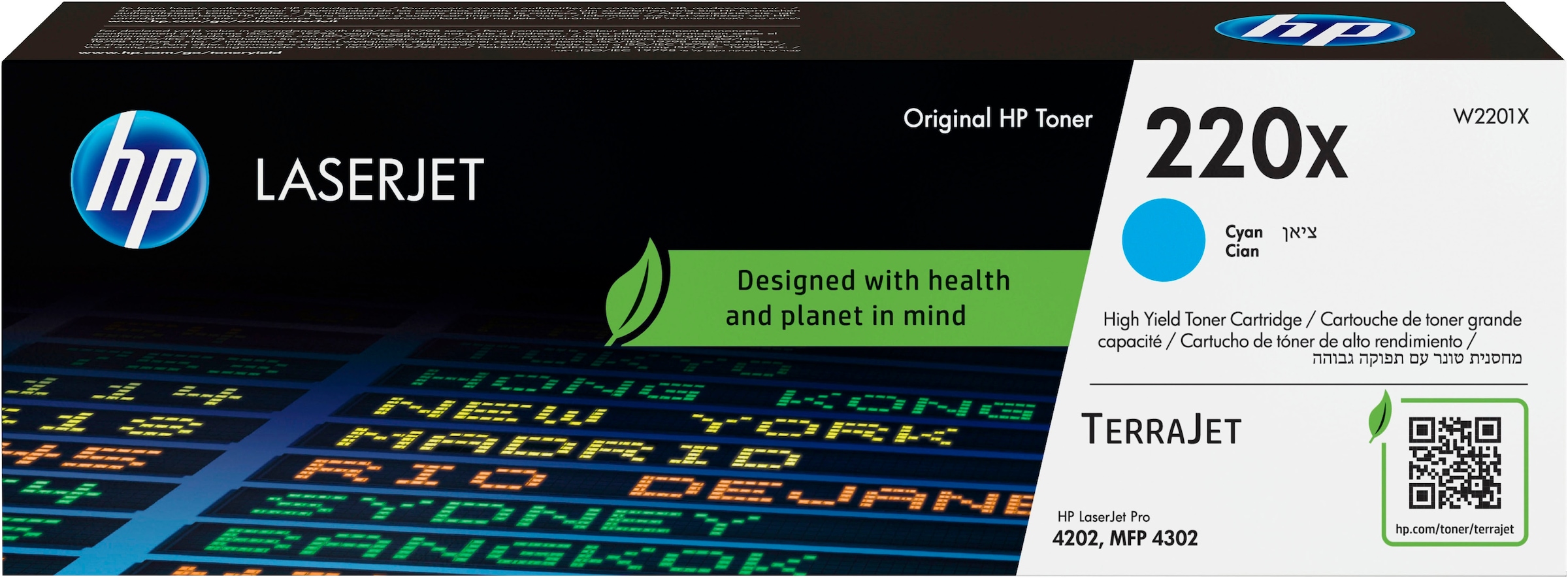 HP Tonerpatrone "HP original Toner 220 Größen A+X, Farben:B/C/M/Y", blau, Tonerpatronen