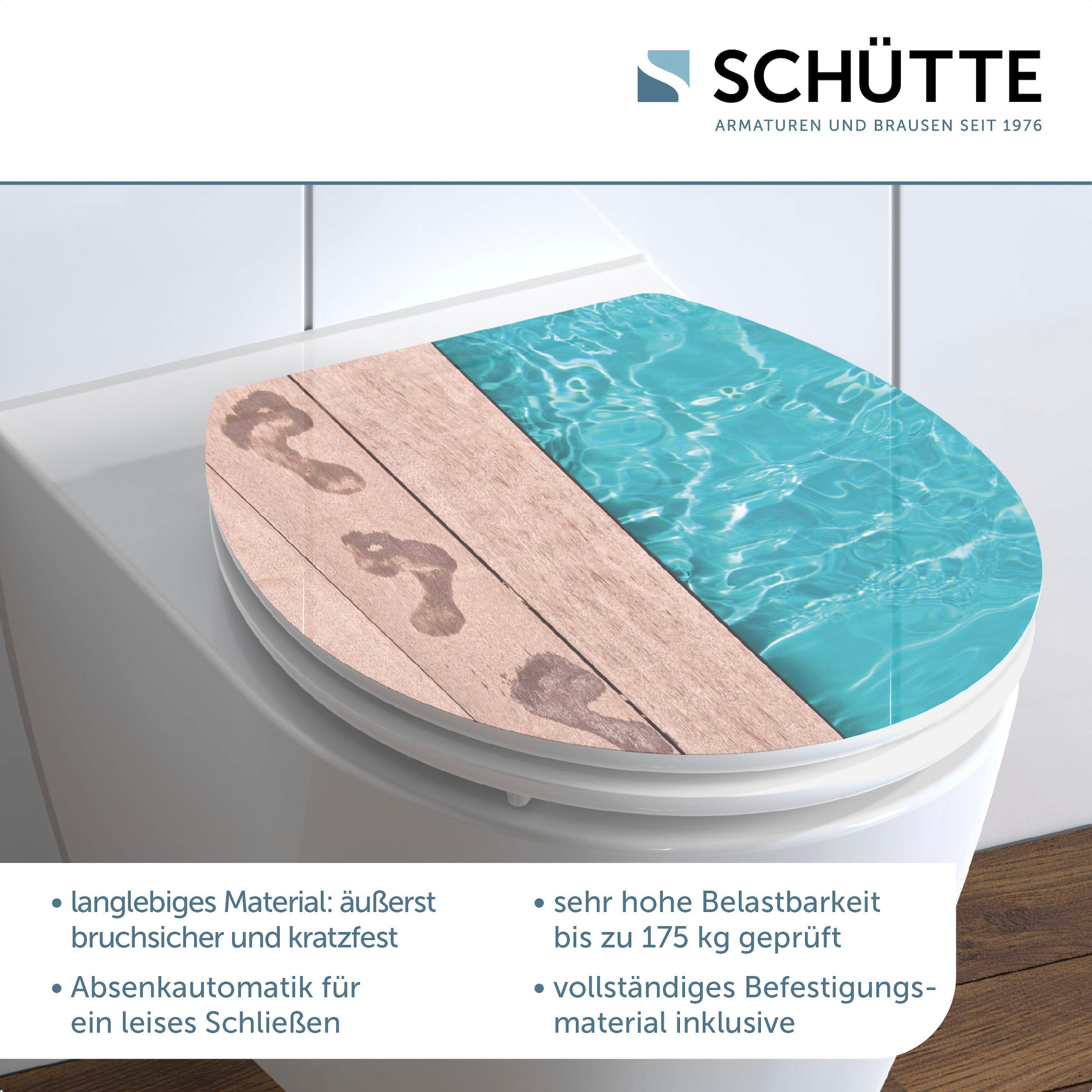 Schütte WC-Sitz »POOLSIDE«, High Gloss mit MDF Holzkern
