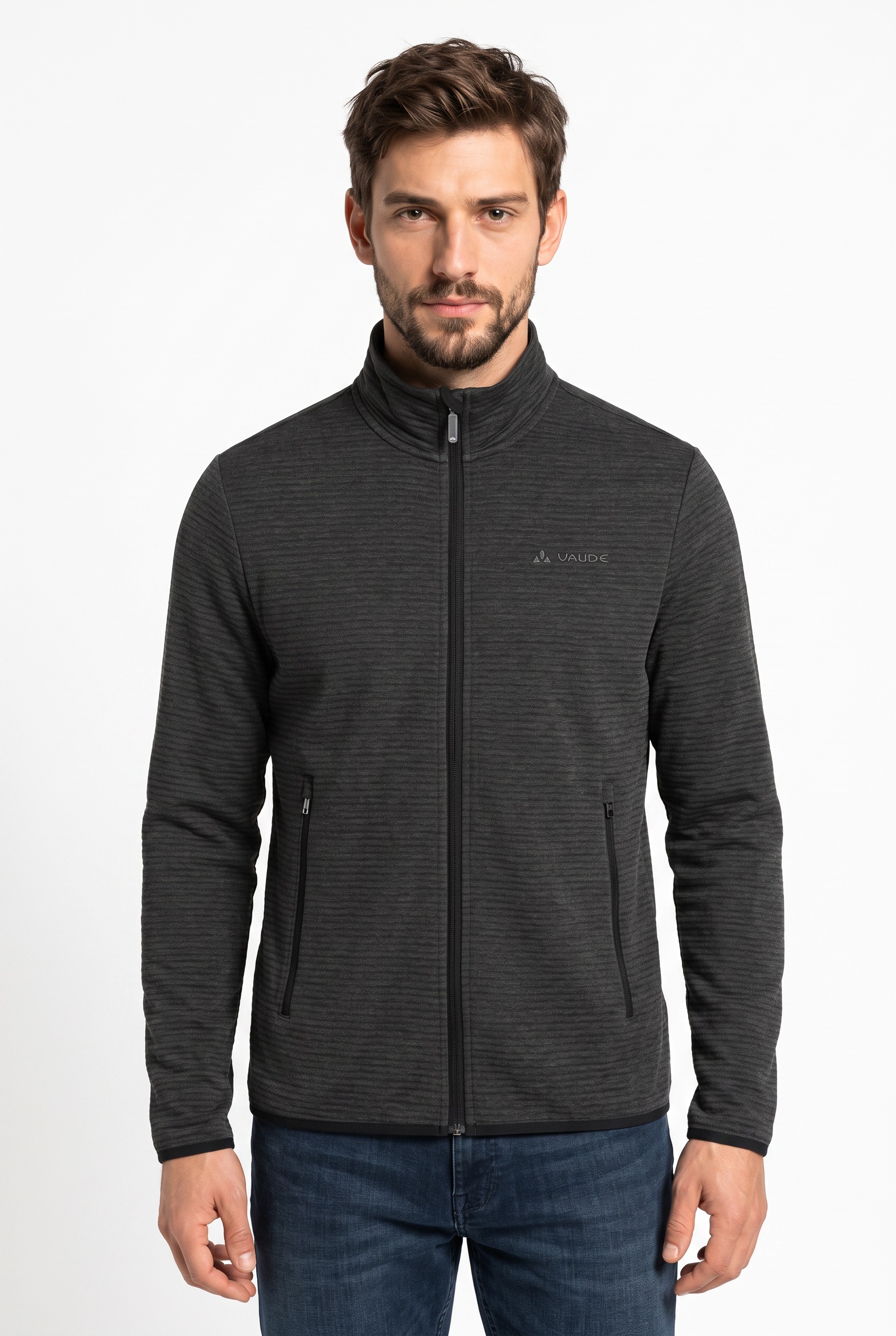 VAUDE Fleecejacke sportlicher Stil, für Alltag und Outdoor, Übergangsjacke