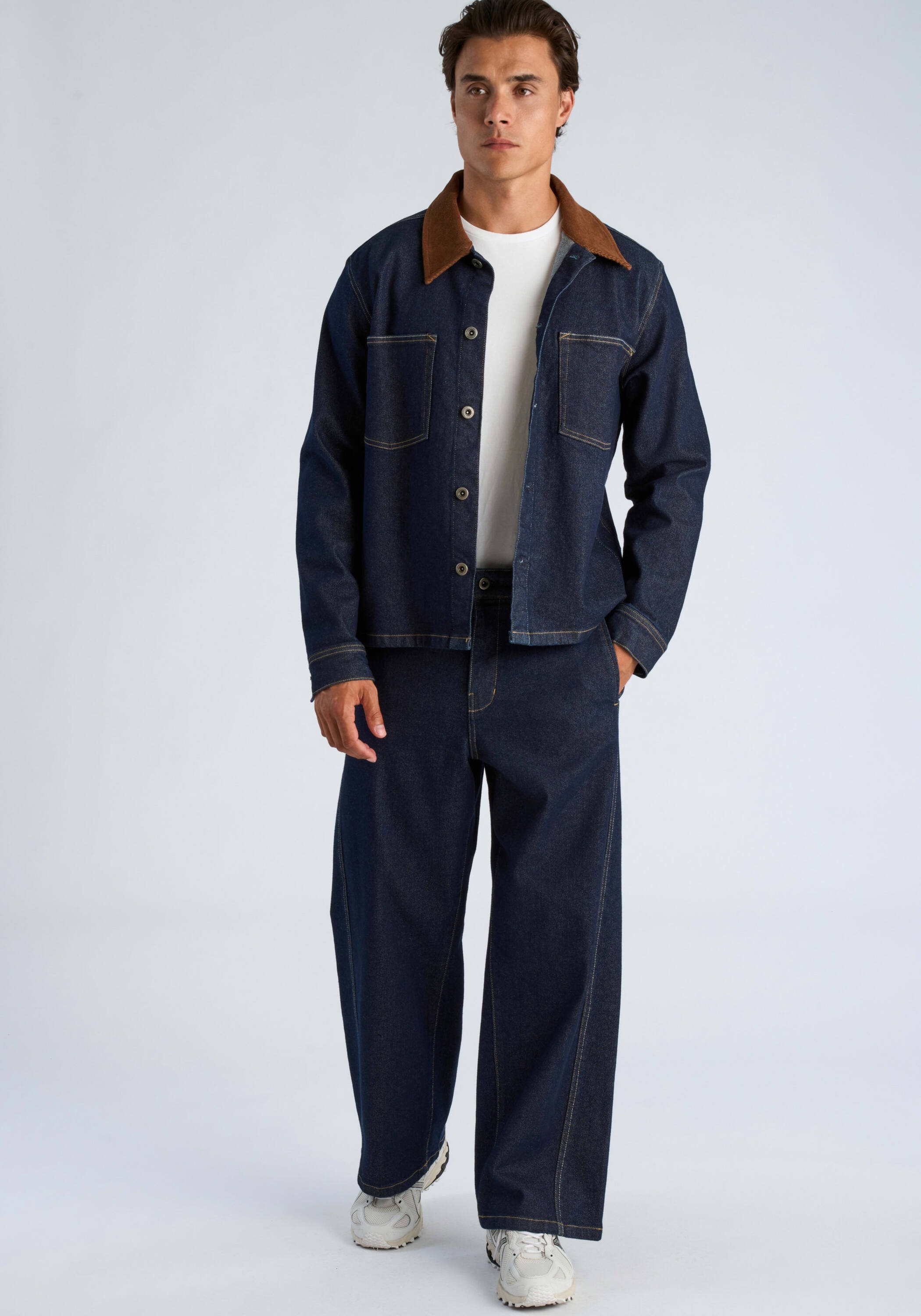 LINDBERGH Outdoorhemd »Hemdjacke Modern Fit, Cropped«