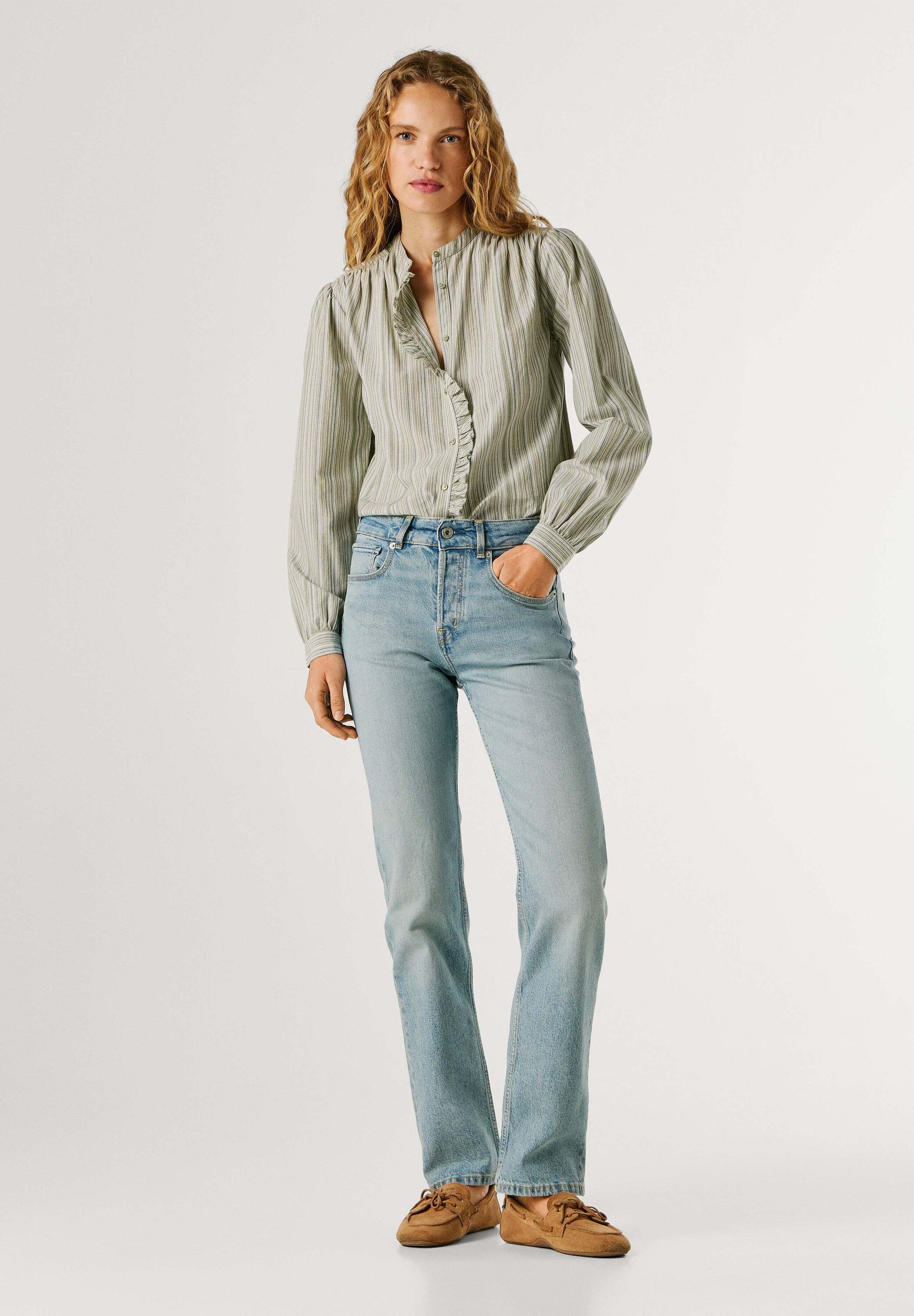 Pepe Jeans Straight-Jeans »trousers STRAIGHT MW ARROW SUMMER STONE«