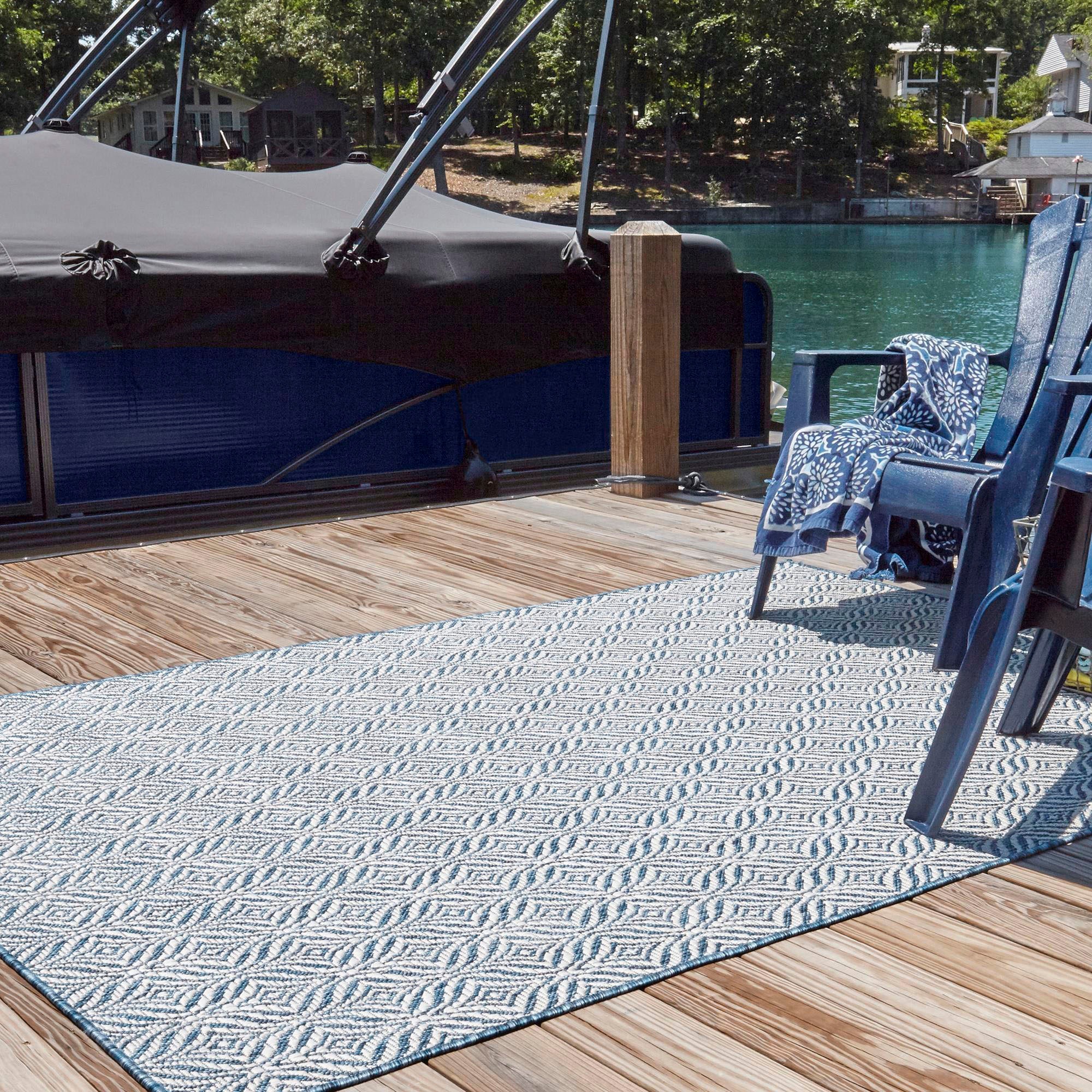 Myflair Möbel & Accessoires Teppich »Outdoor Crosses Lagerräumung«, rechteckig, 4 mm Höhe, Flachgewebe, In- und Outdoor geeignet