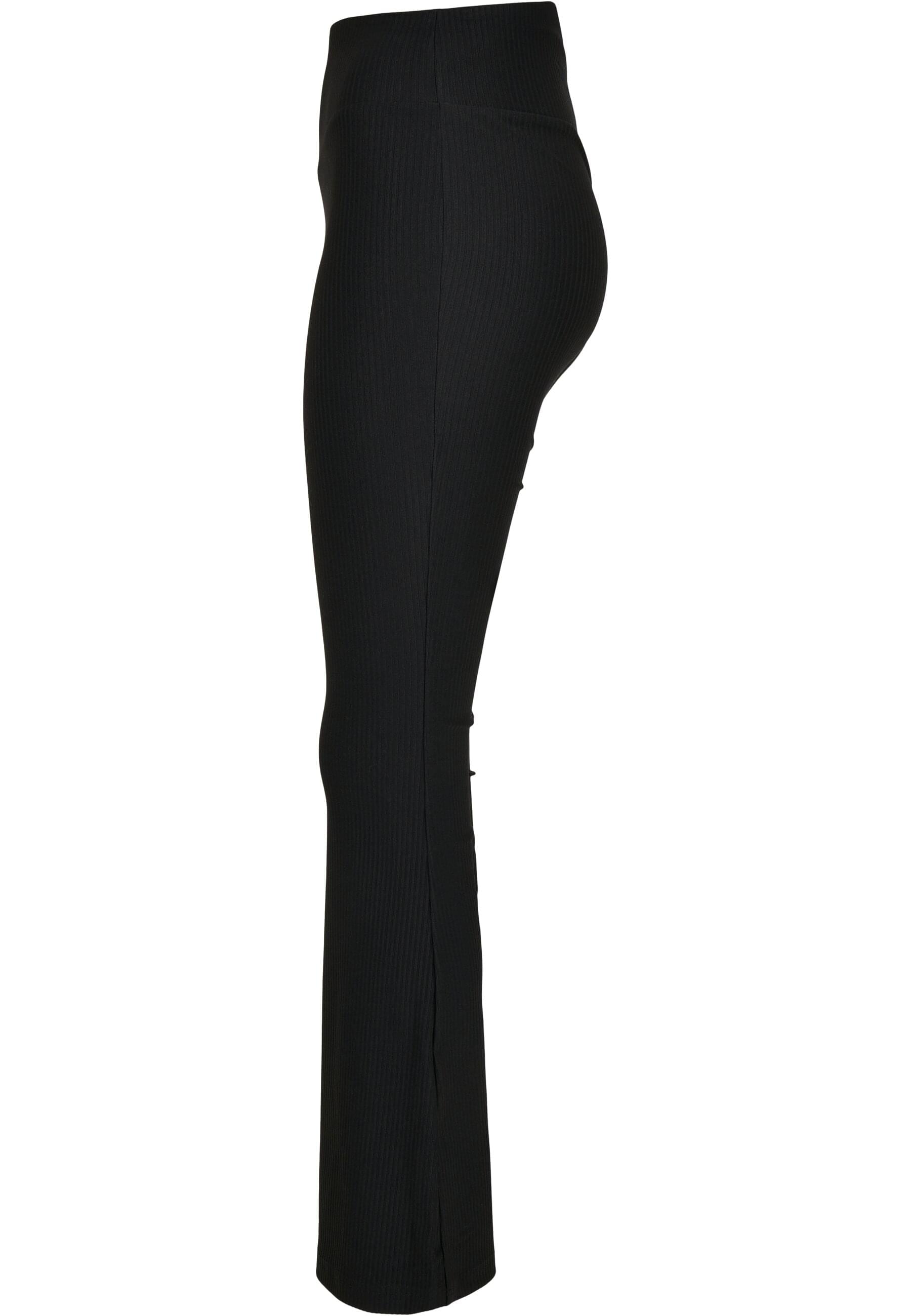 URBAN CLASSICS Leggings »Urban Classics Damen Ladies High Waist Rib Boot Cut Leggings«, (1 tlg.)