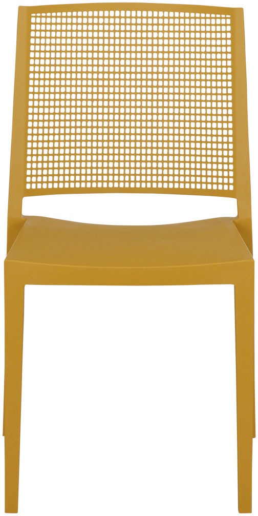 Siena Garden Gartensessel »Square 2er Set Stapelstuhl mustard« Set, 2 Stk. tlg. Gestell, Polypropylen/Glasfaser