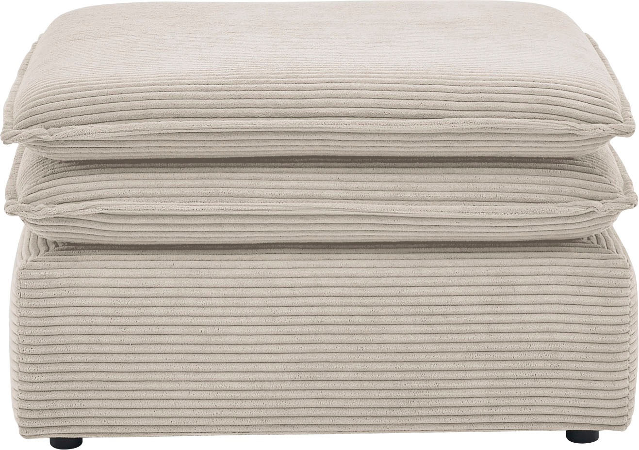 Home affaire Hocker "PIAGGE" Hochwertiger Cord, passend zum Sessel günstig online kaufen