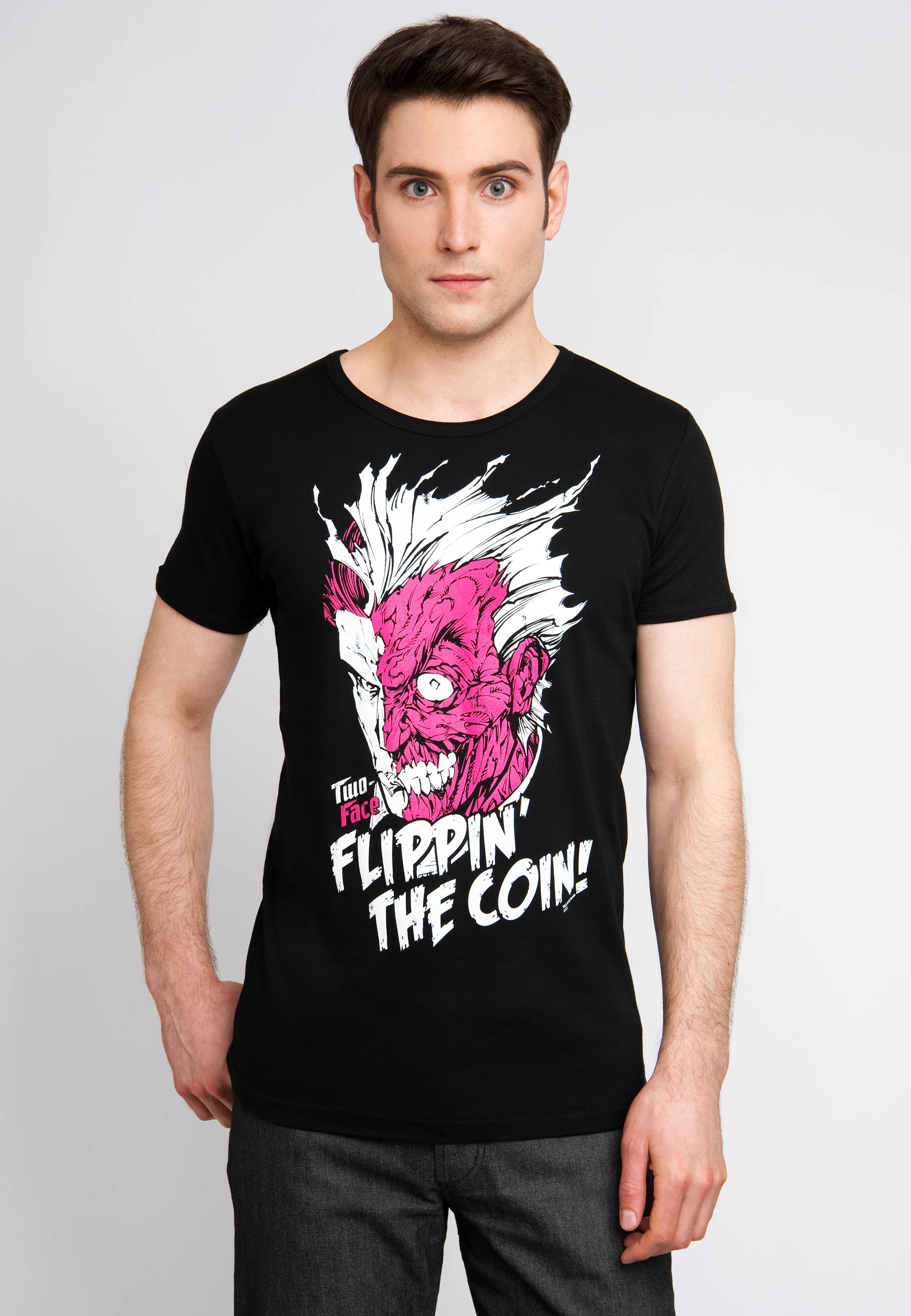 LOGOSHIRT T-Shirt "Two Face - Flippin The Coin", mit tollem Two Face-Print günstig online kaufen