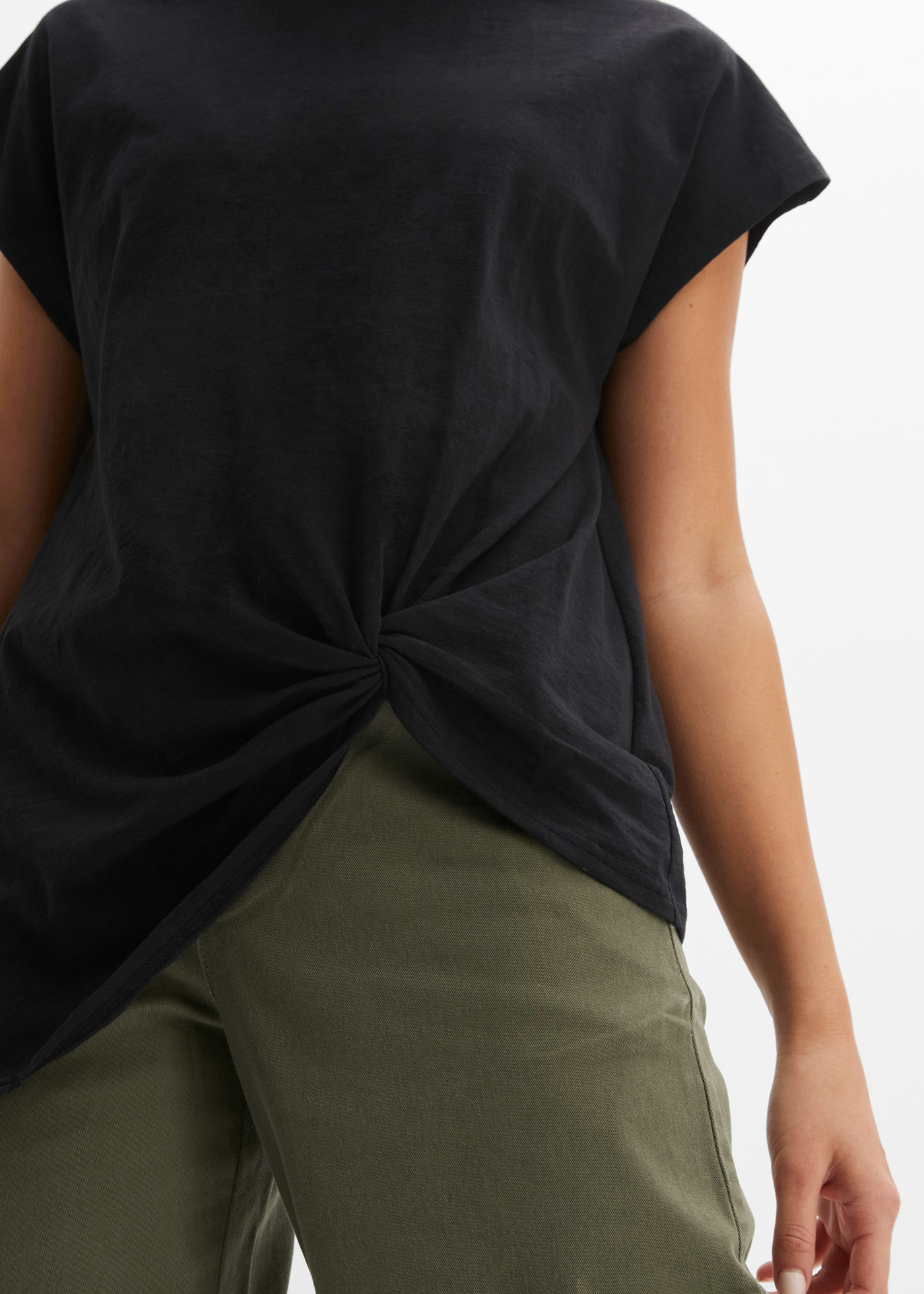 Thumbnail - bonprix T-Shirt lässig geschnittene Passform, ärmellos, mit Knotendetail